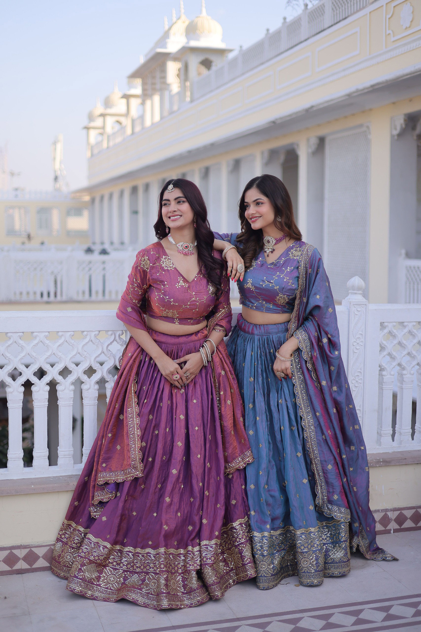 Lekha KA 5066 Ysl Silk Sequins Zari Embroidery Work Lehenga Choli