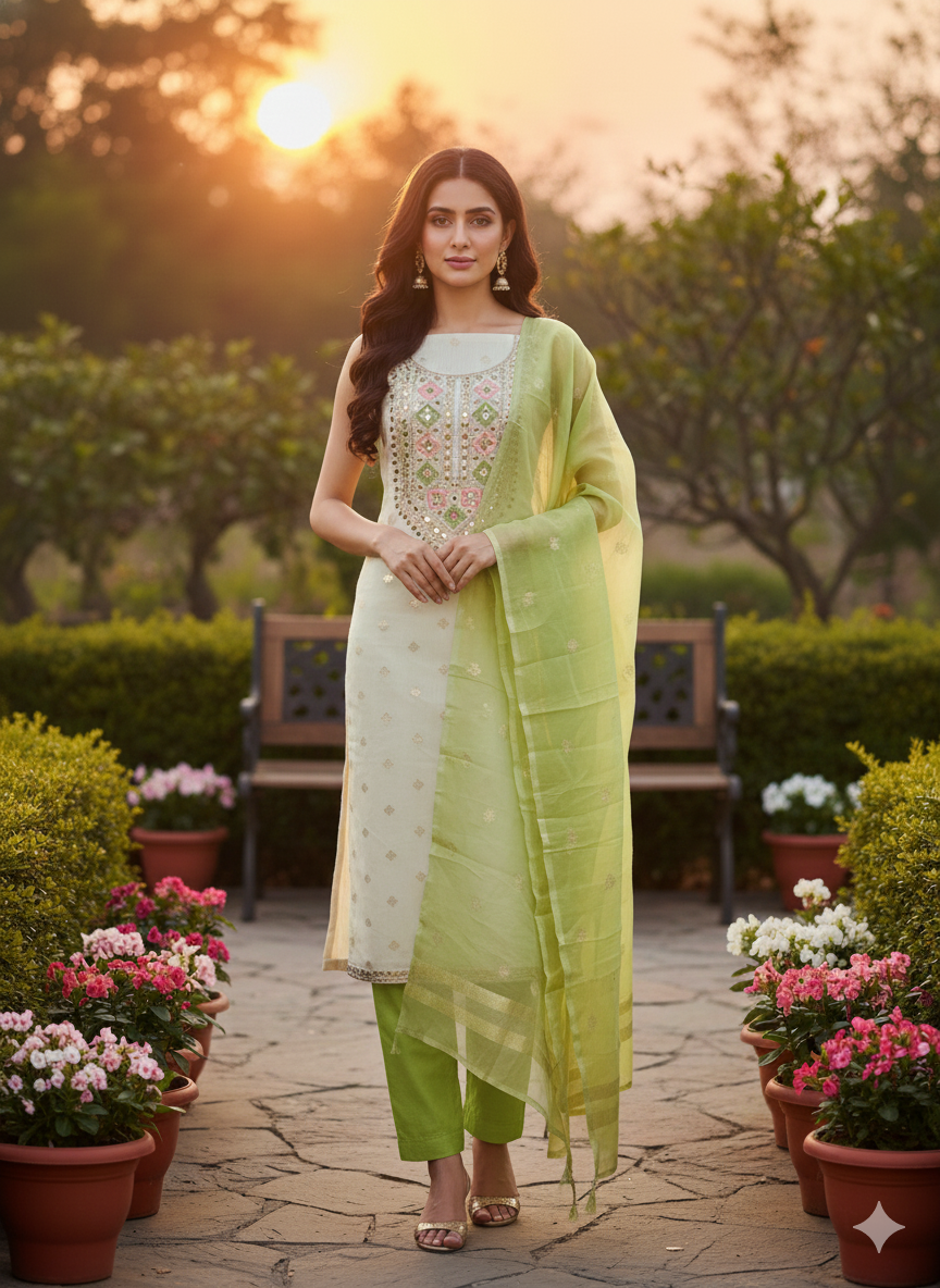 Rnx 5059 Simar Buti Jacquard Dress Material Collection