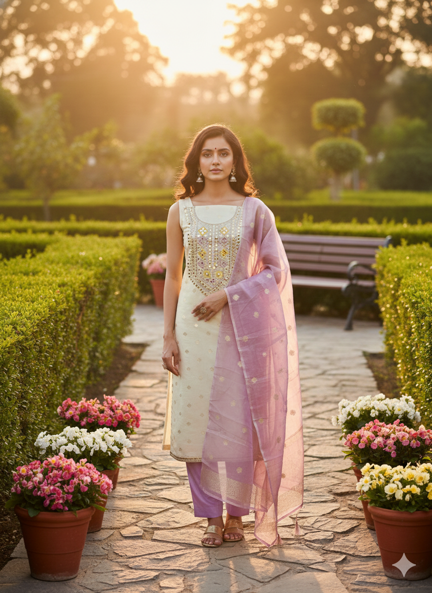 Rnx 5059 Simar Buti Jacquard Dress Material Collection
