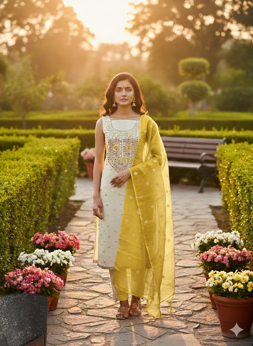 Rnx 5059 Simar Buti Jacquard Dress Material Collection