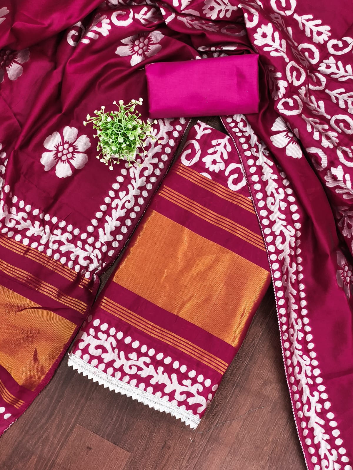Rnx 5057 Gaji Silk Batik Printed Dress Material Collection