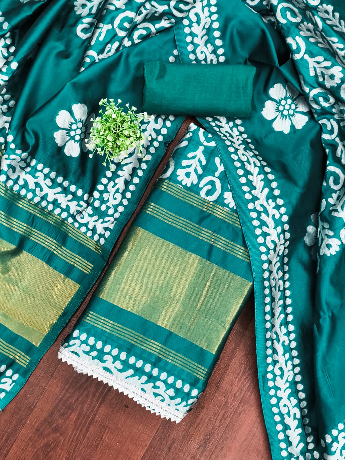 Rnx 5057 Gaji Silk Batik Printed Dress Material Collection