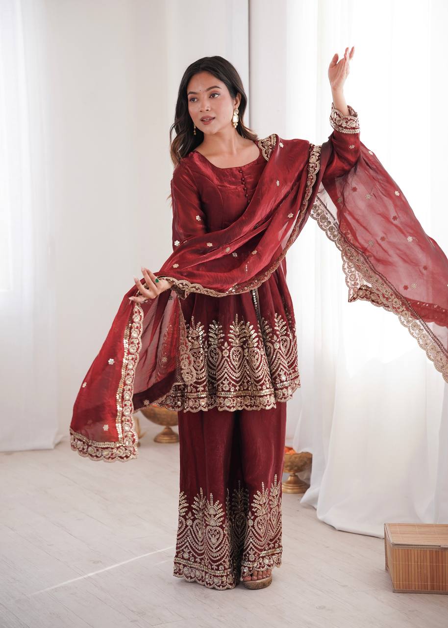 Bt 5001 B Fandy Satin Silk Embroidery Salwar Suit Collection
