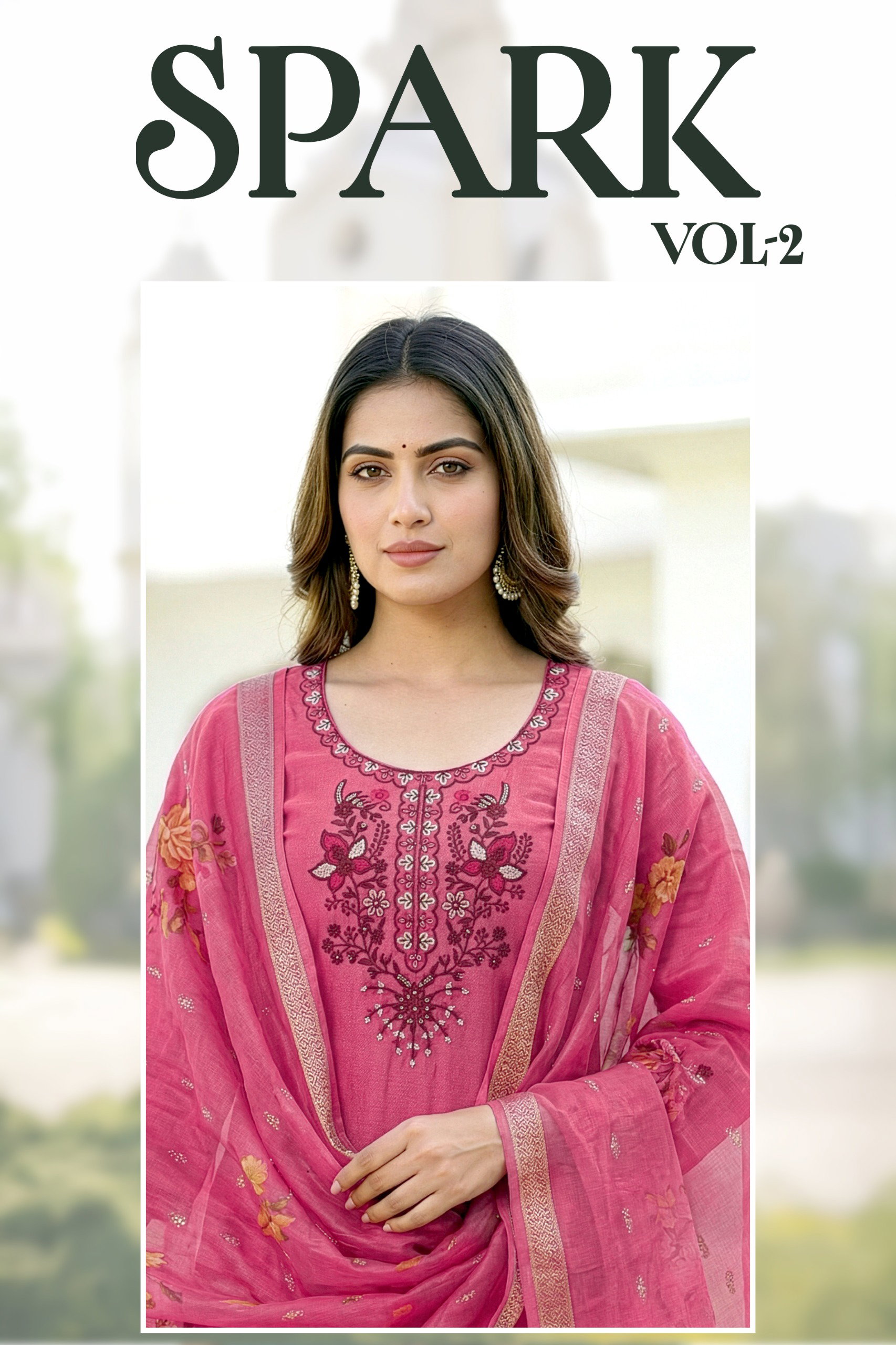 Spark Vol 2 Heavy Gadwal Embroidery Kurti Set Collection
