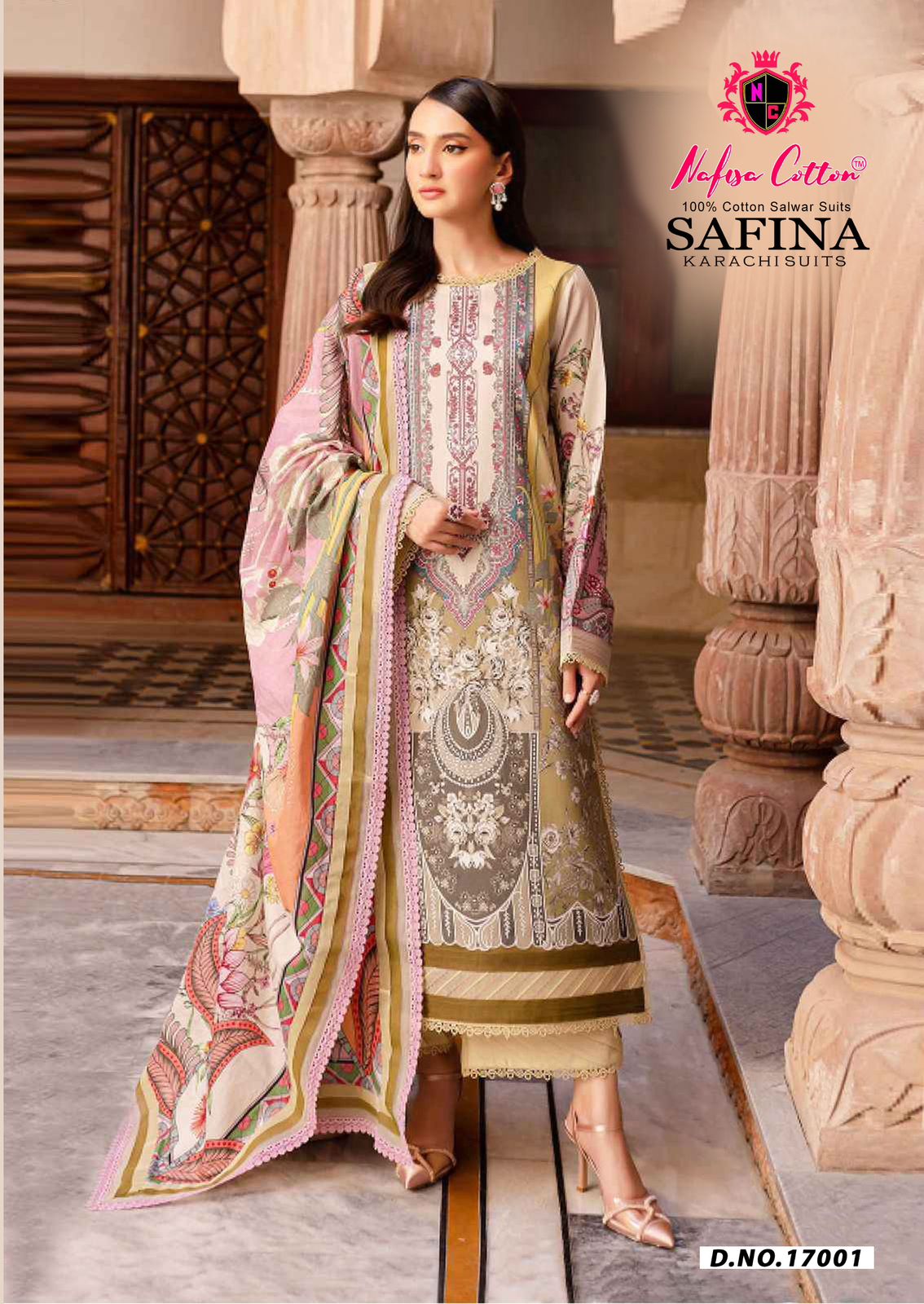 Nafisa Safina Vol 17 Cotton Karachi Dress Material Collection