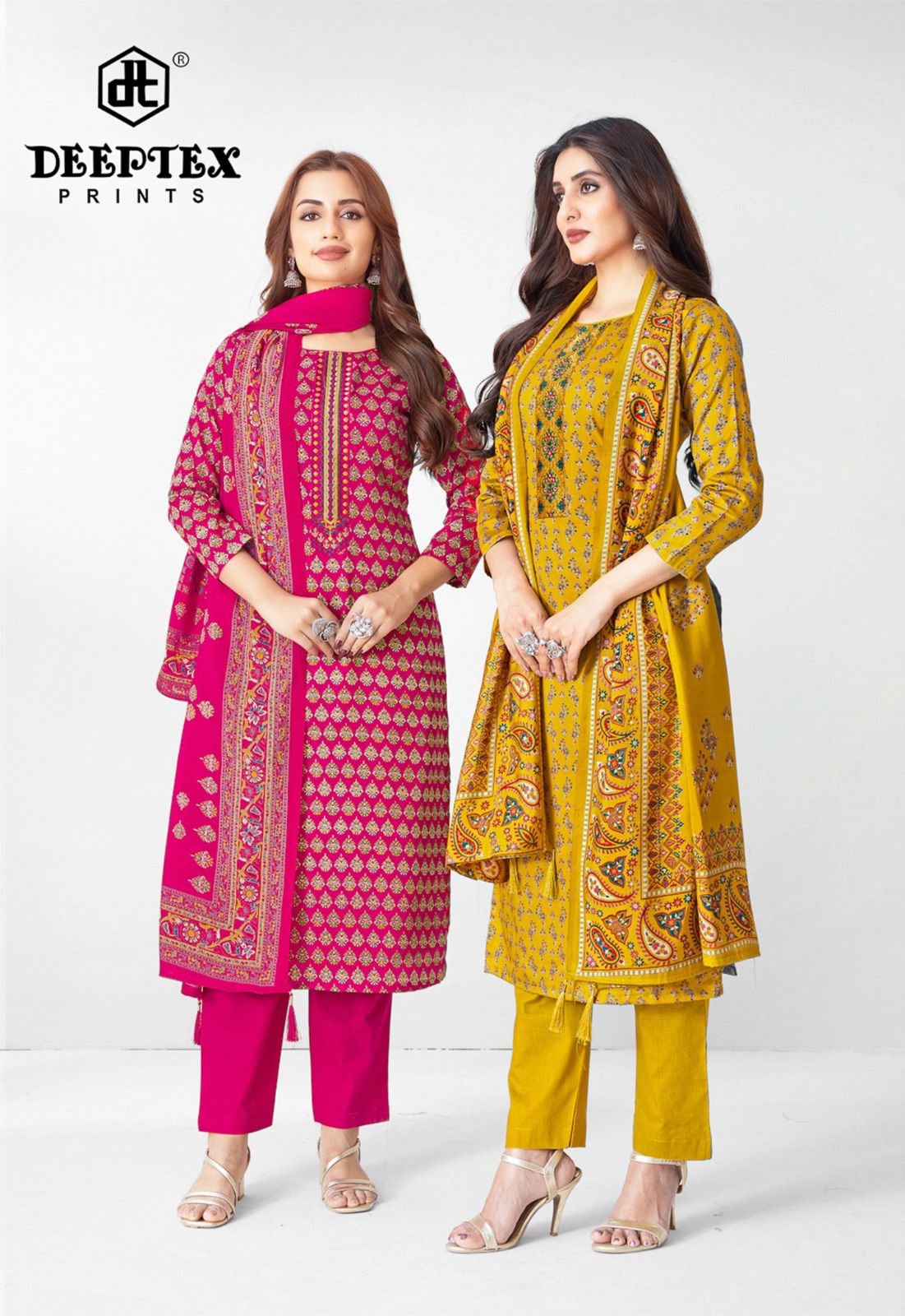 Deeptex Mausami Vol 1 Satin Printed Dress Material Collection