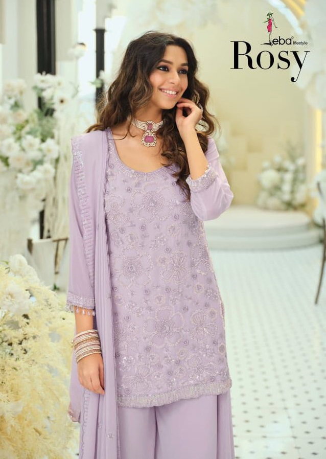 Zaveri Eba Rosy Real Georgette Beats Work Readymade Dress