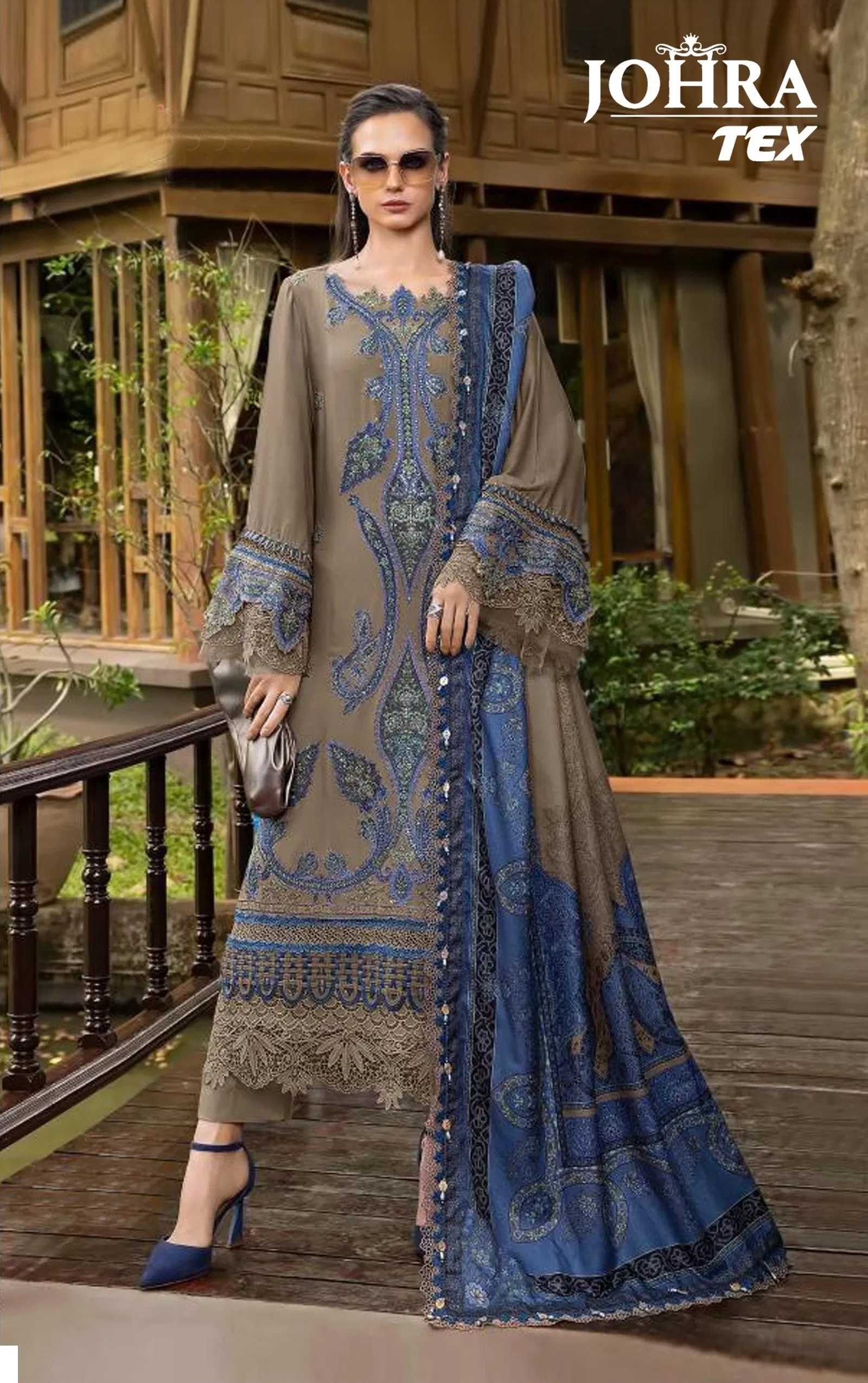 Johra Tex 190 Cotton Dupatta Rayon Pakistani Salwar Kameez