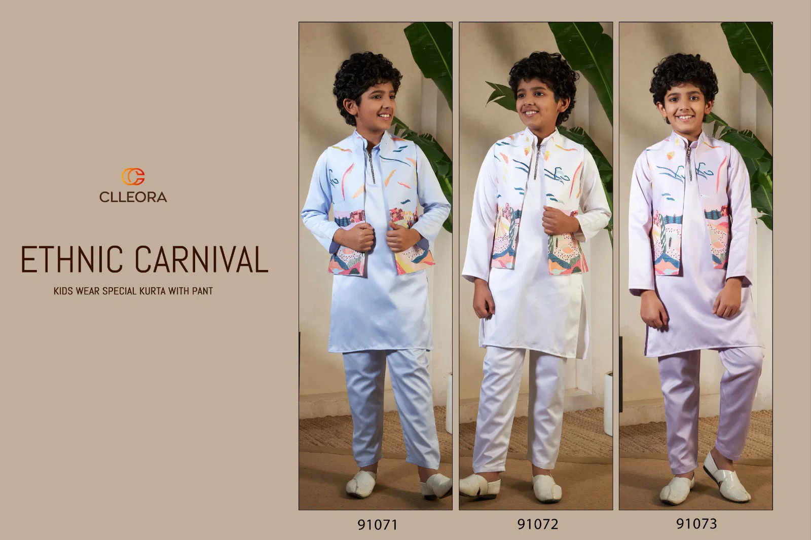 Clleora Ethnic Carnival Satin Silk Thread Work Kurta Pant And Koti