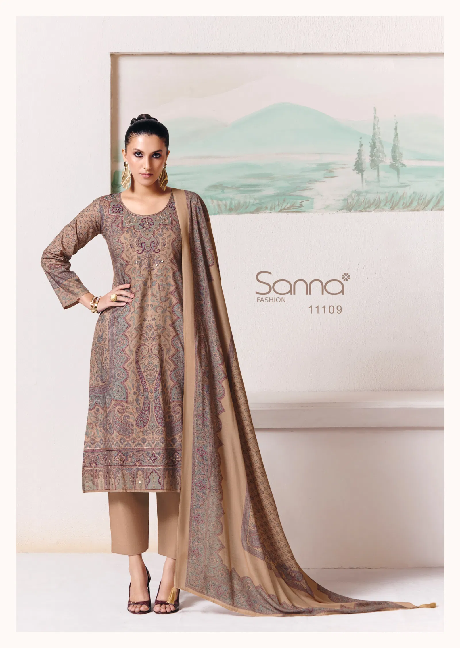 Sanna Naaz Milanz Cotton Digital Print With Work Salwar Kameez Full Catalog available at wholesale rate.