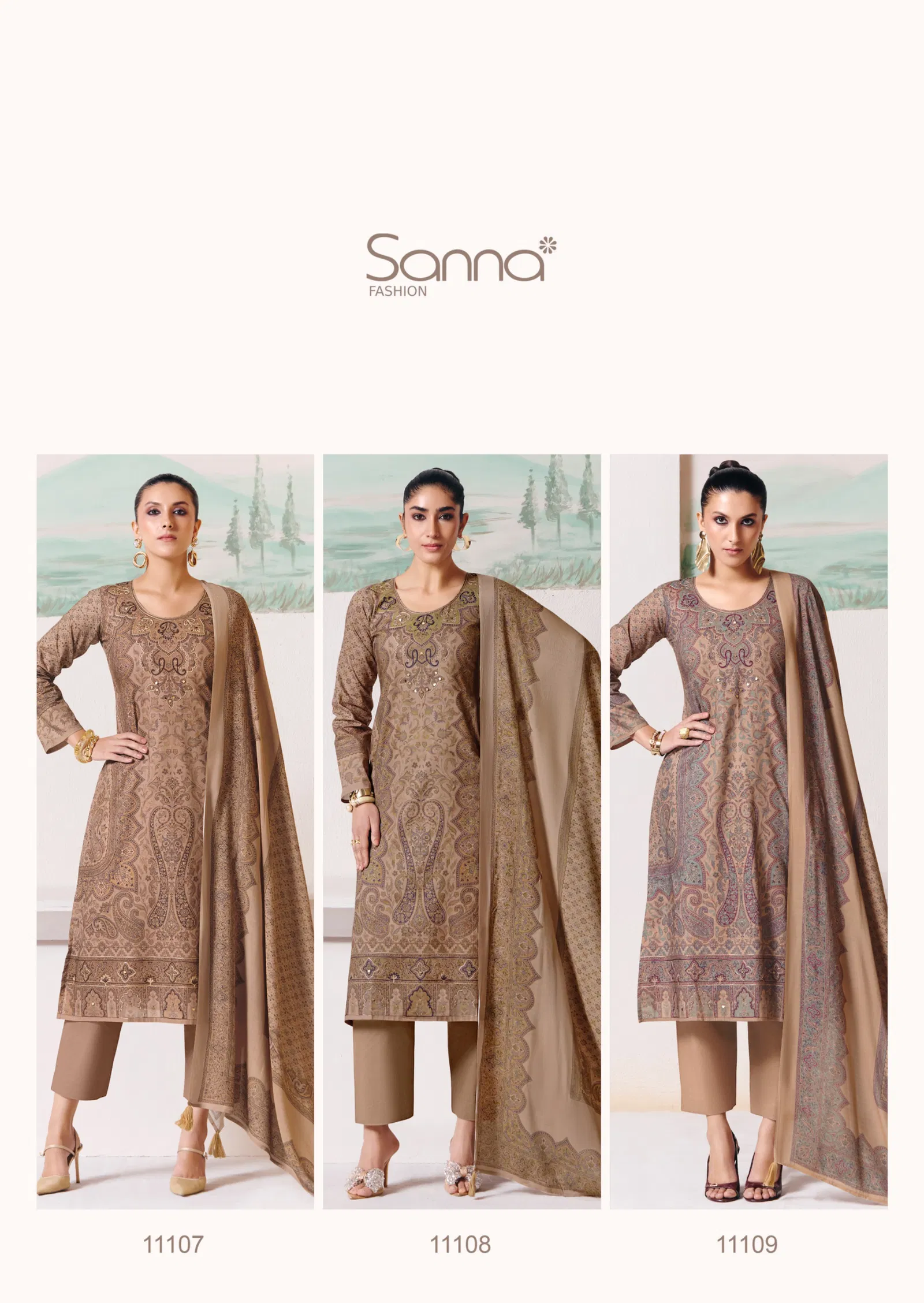 Sanna Naaz Milanz Cotton Digital Print With Work Salwar Kameez Full Catalog available at wholesale rate.