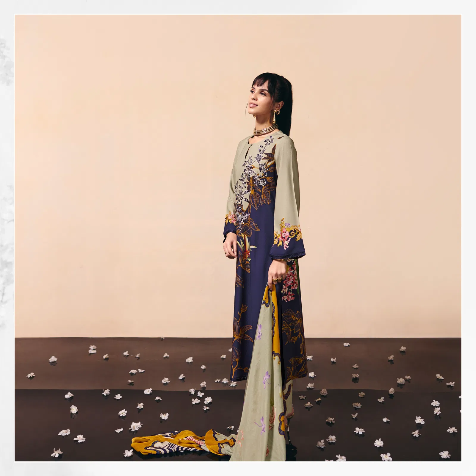 Kimora Sohni Autumn Muslin Digital Print With Embroidery Salwar Kameez Collection 