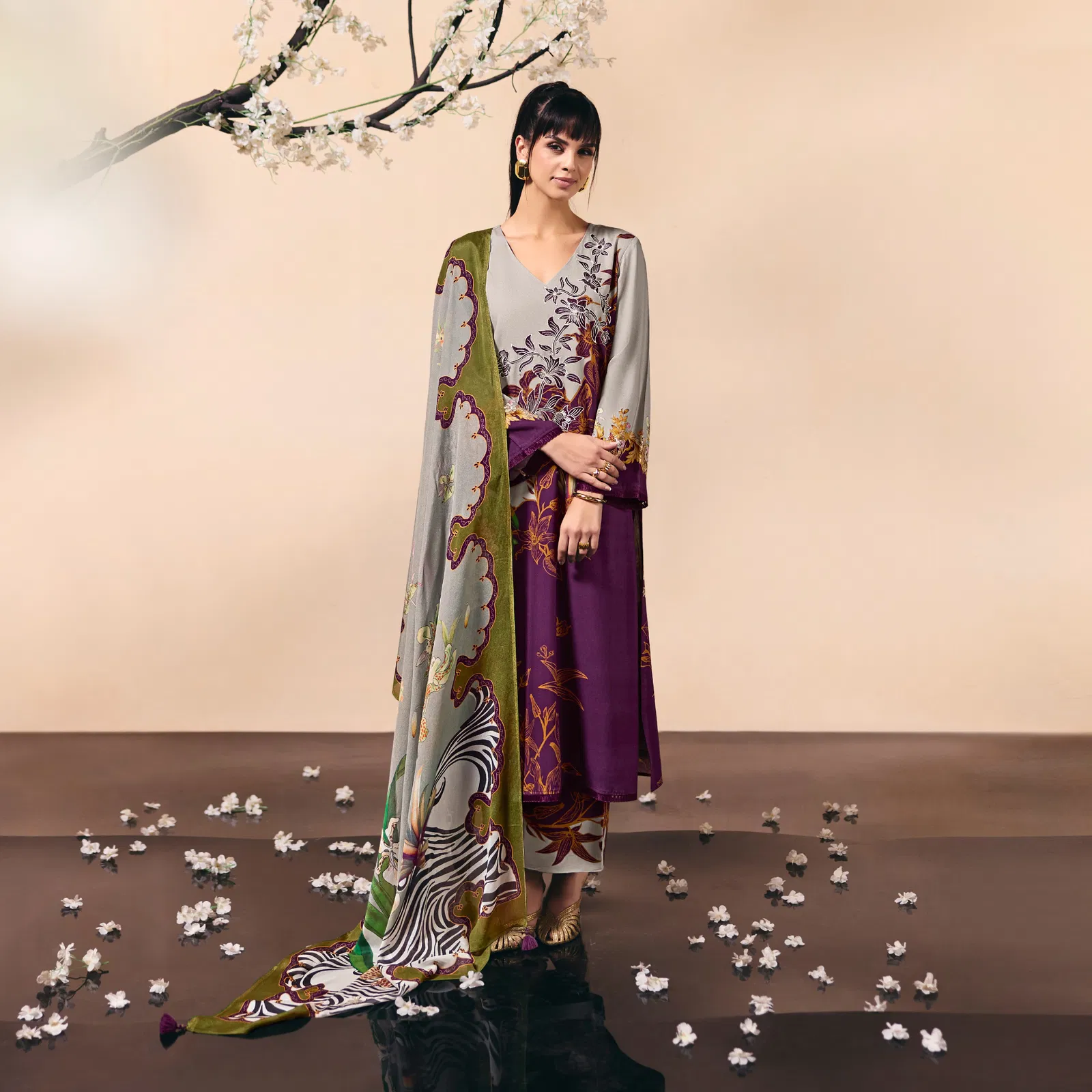Kimora Sohni Autumn Muslin Digital Print With Embroidery Salwar Kameez Collection 