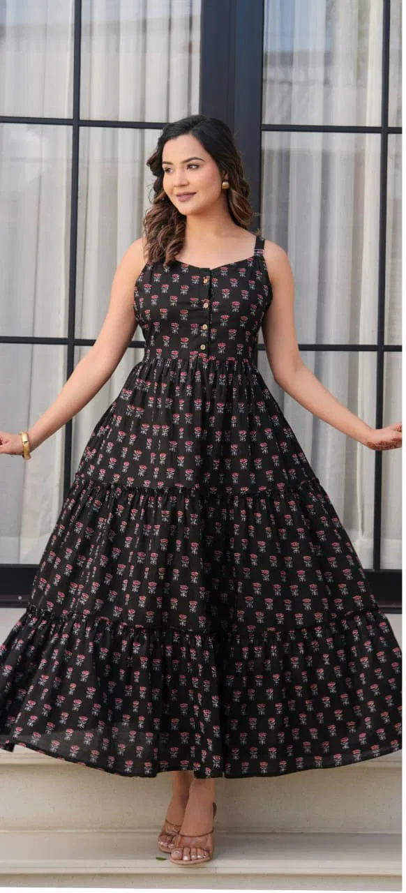 Naisha K 624 Cotton With Stylish Wear Sleeveless One Piece Collection