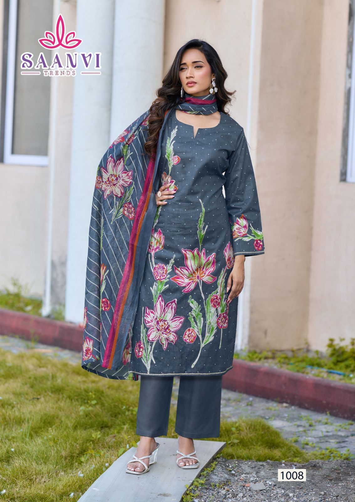 Saanvi Nazakat Vol 1 Heavy Cotton Printed With Exclusive Work Dress Material Collection 