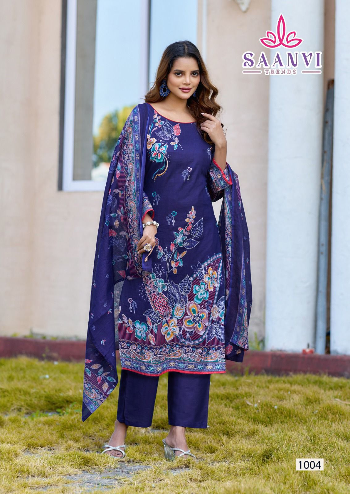 Saanvi Nazakat Vol 1 Heavy Cotton Printed With Exclusive Work Dress Material Collection 