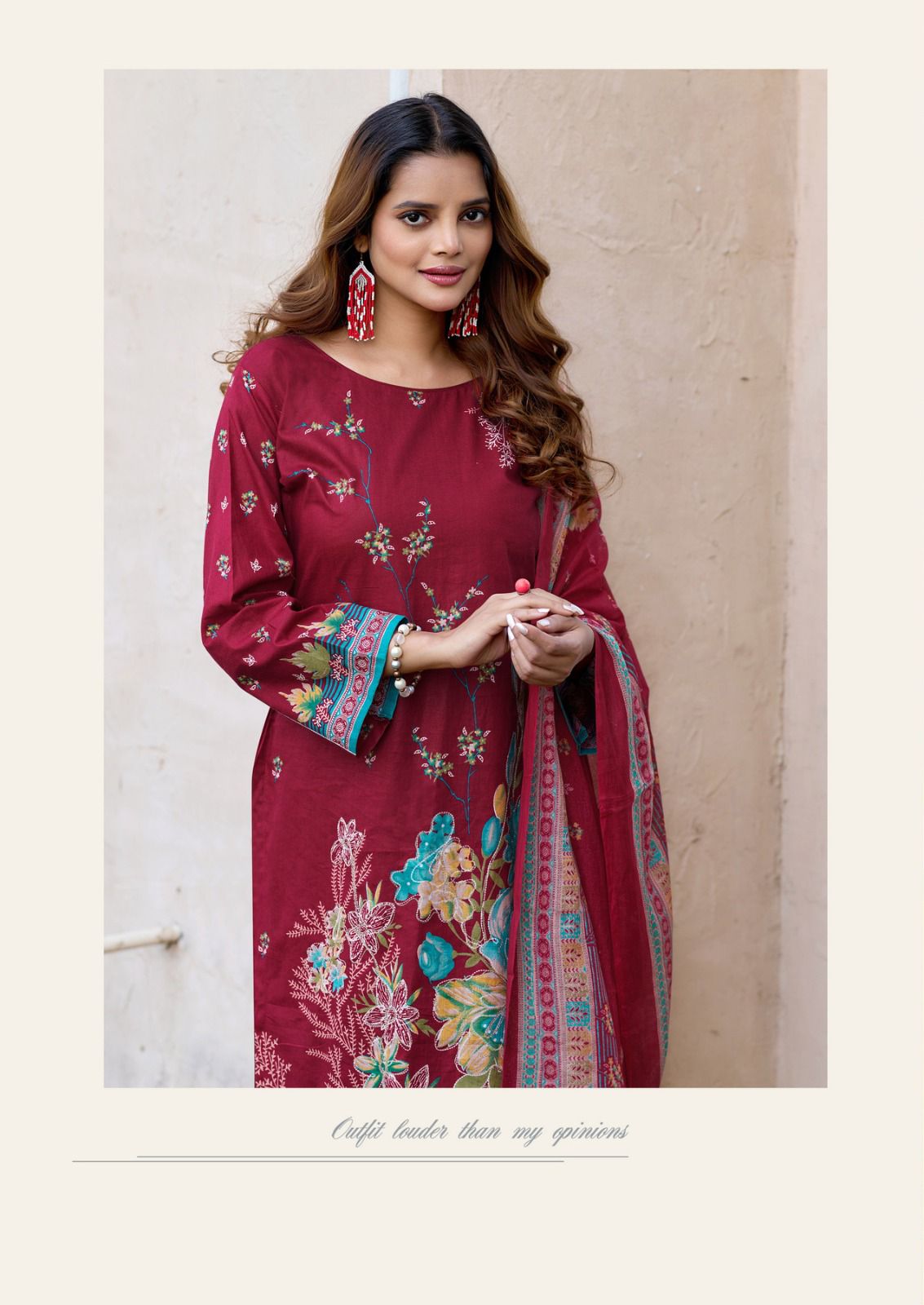Saanvi Nazakat Vol 1 Heavy Cotton Printed With Exclusive Work Dress Material Collection 