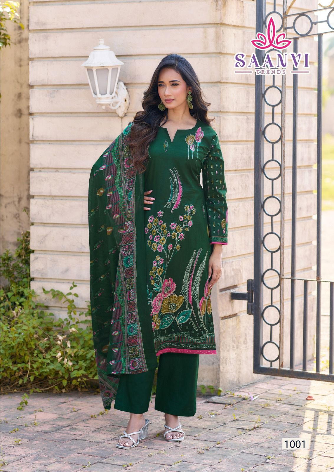 Saanvi Nazakat Vol 1 Heavy Cotton Printed With Exclusive Work Dress Material Collection 