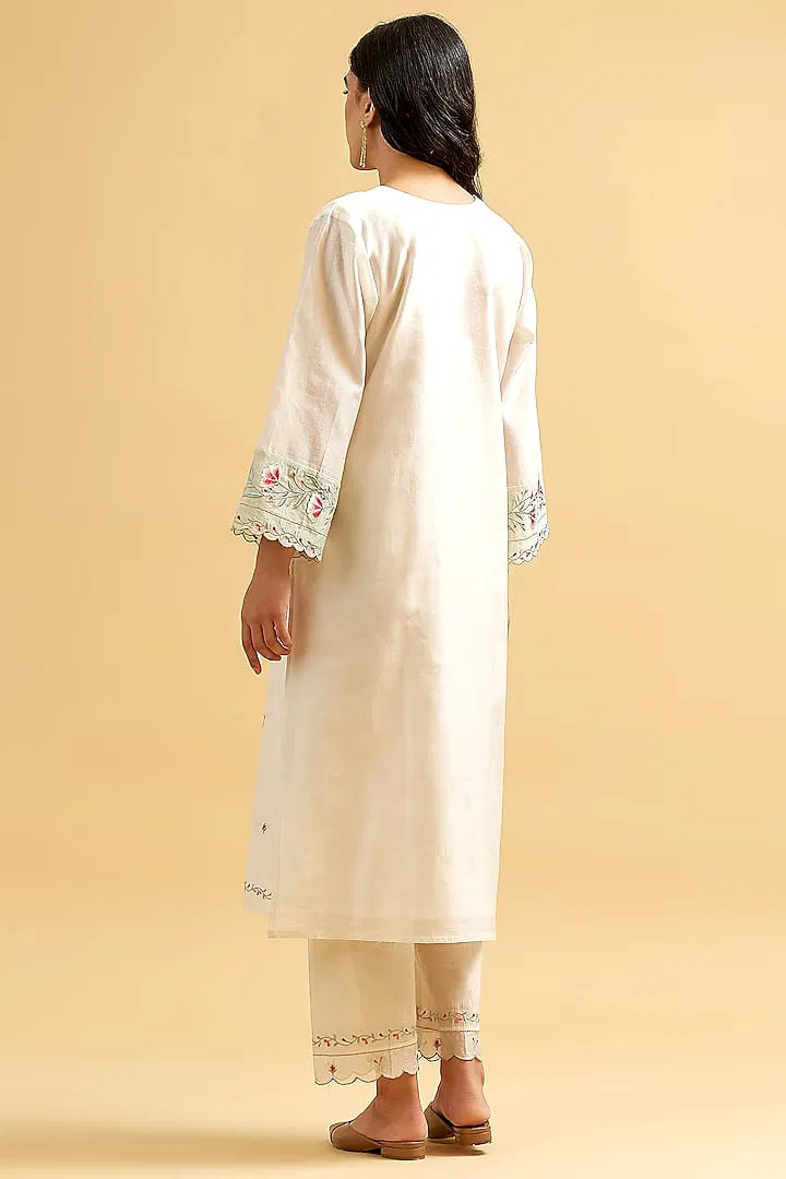 Naisha K 621 Cotton With Embroidered Kurti And Pant Collection