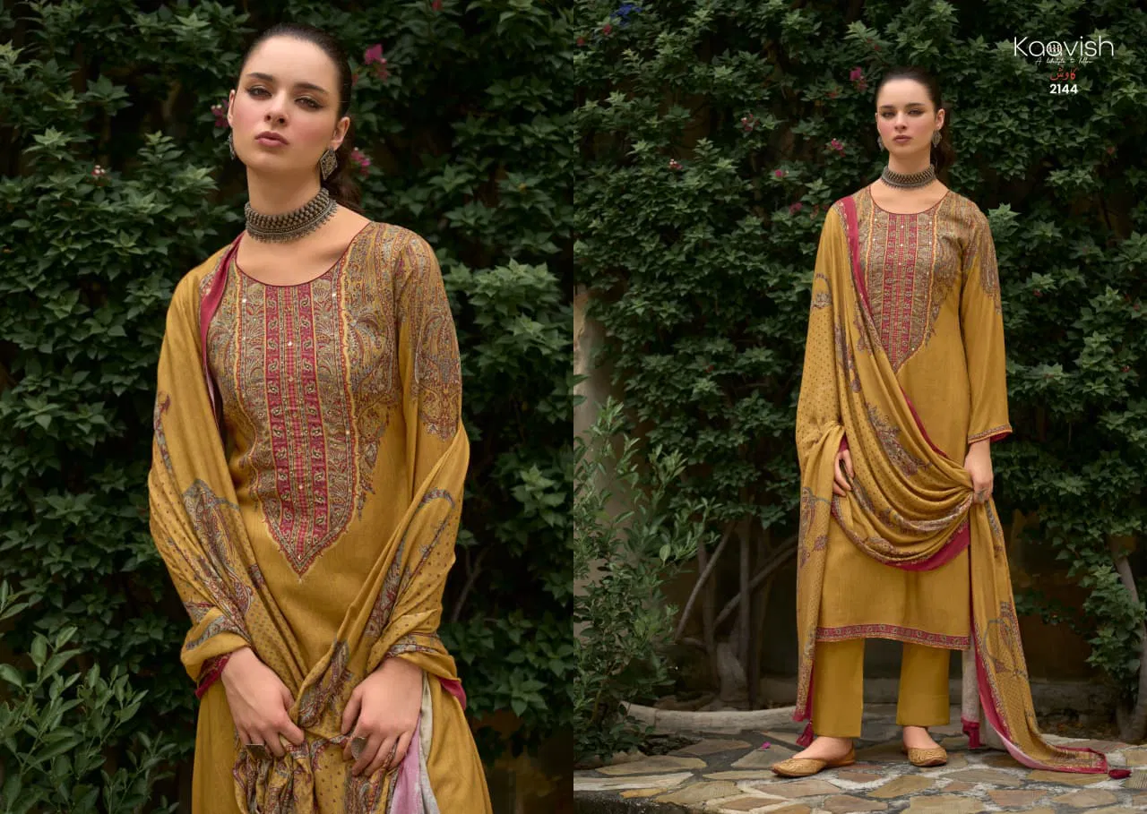Kaavish Summer Vibes Jam Cotton Digital Print With Work Dress Material
