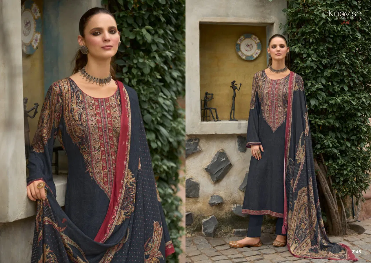 Kaavish Summer Vibes Jam Cotton Digital Print With Work Dress Material