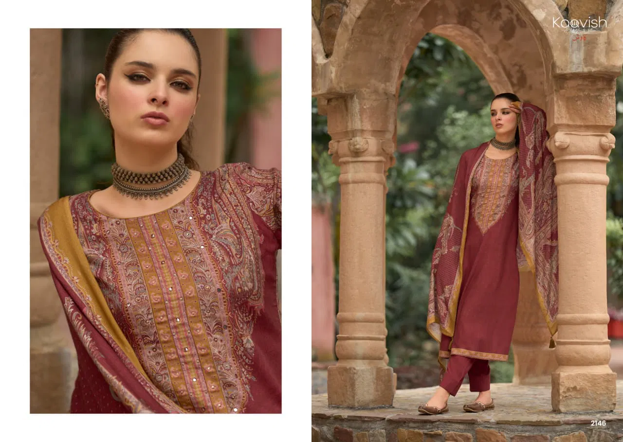 Kaavish Summer Vibes Jam Cotton Digital Print With Work Dress Material
