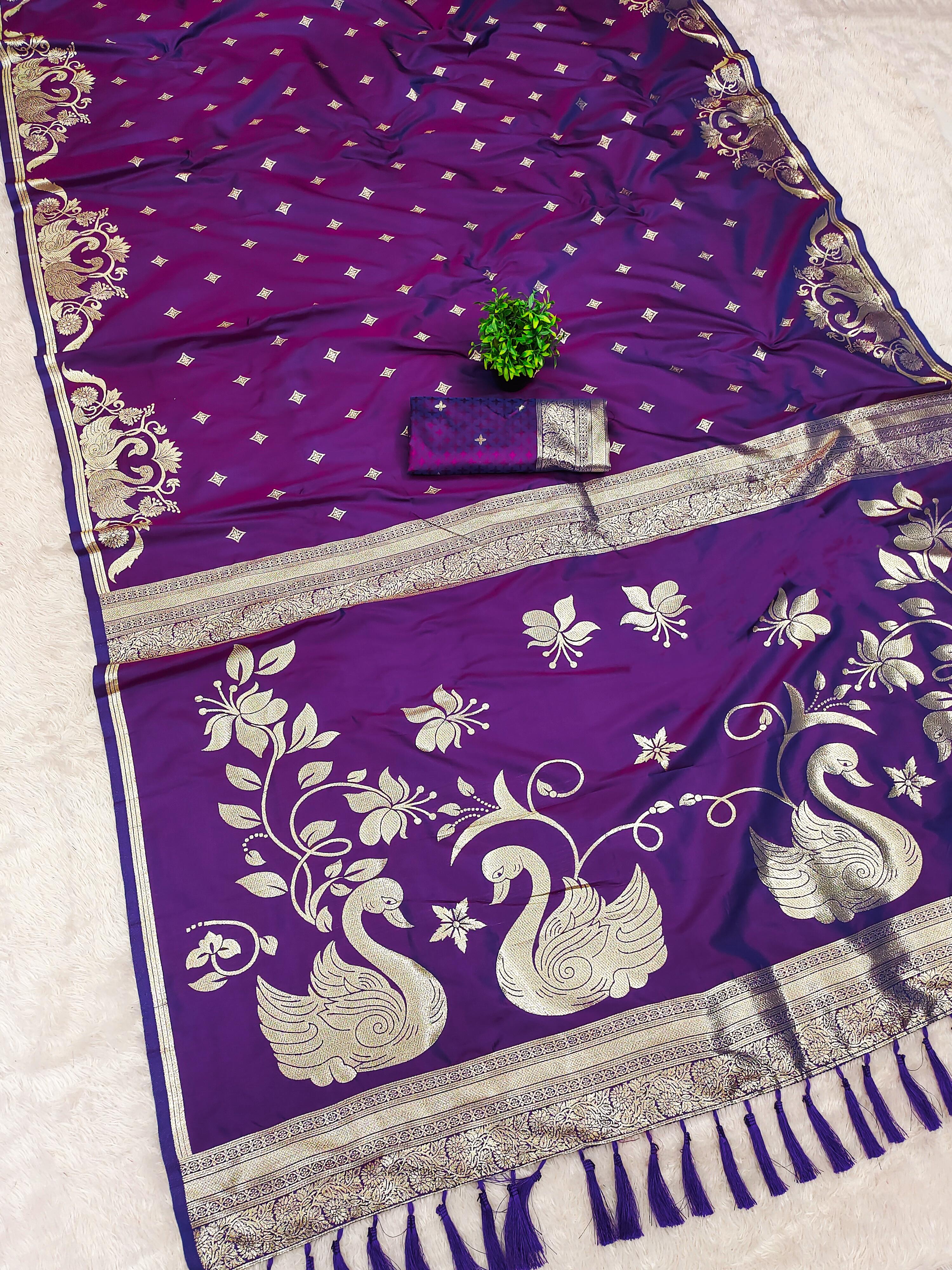 Lekha MN Rajlaxmi Paithani Vol 2 Banarasi Silk Zari Weaving Saree