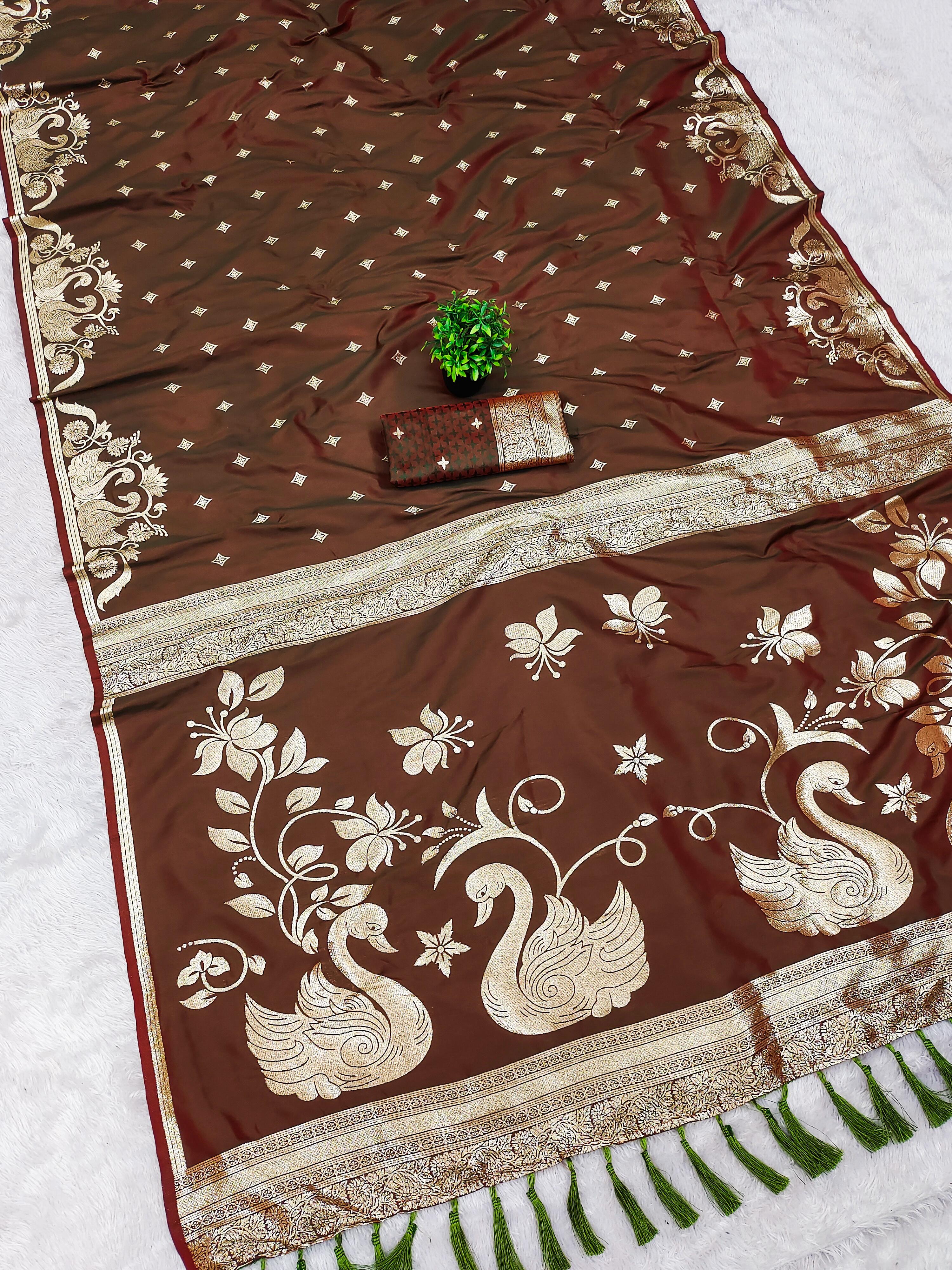 Lekha MN Rajlaxmi Paithani Vol 2 Banarasi Silk Zari Weaving Saree