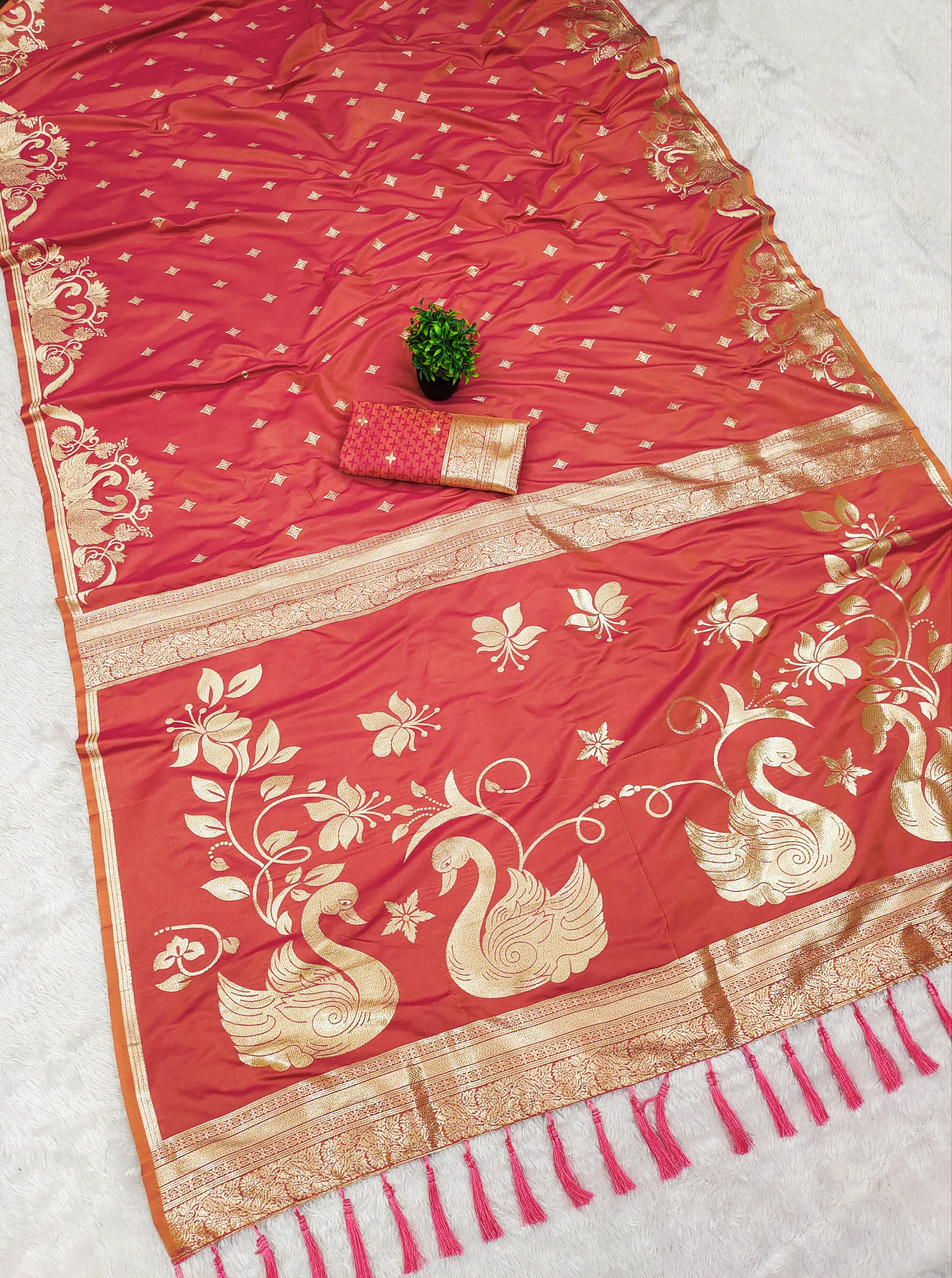 Lekha MN Rajlaxmi Paithani Vol 2 Banarasi Silk Zari Weaving Saree