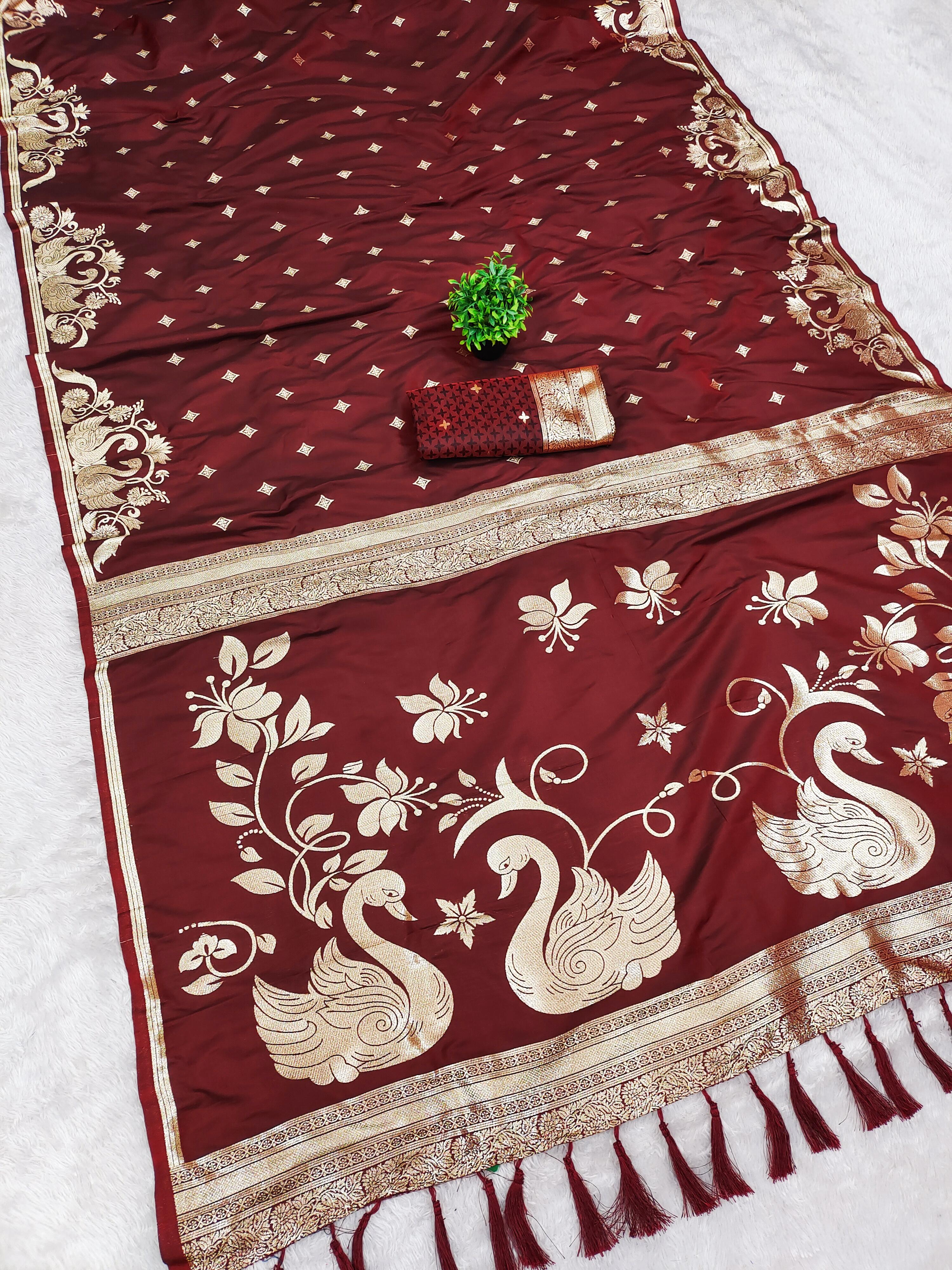 Lekha MN Rajlaxmi Paithani Vol 2 Banarasi Silk Zari Weaving Saree