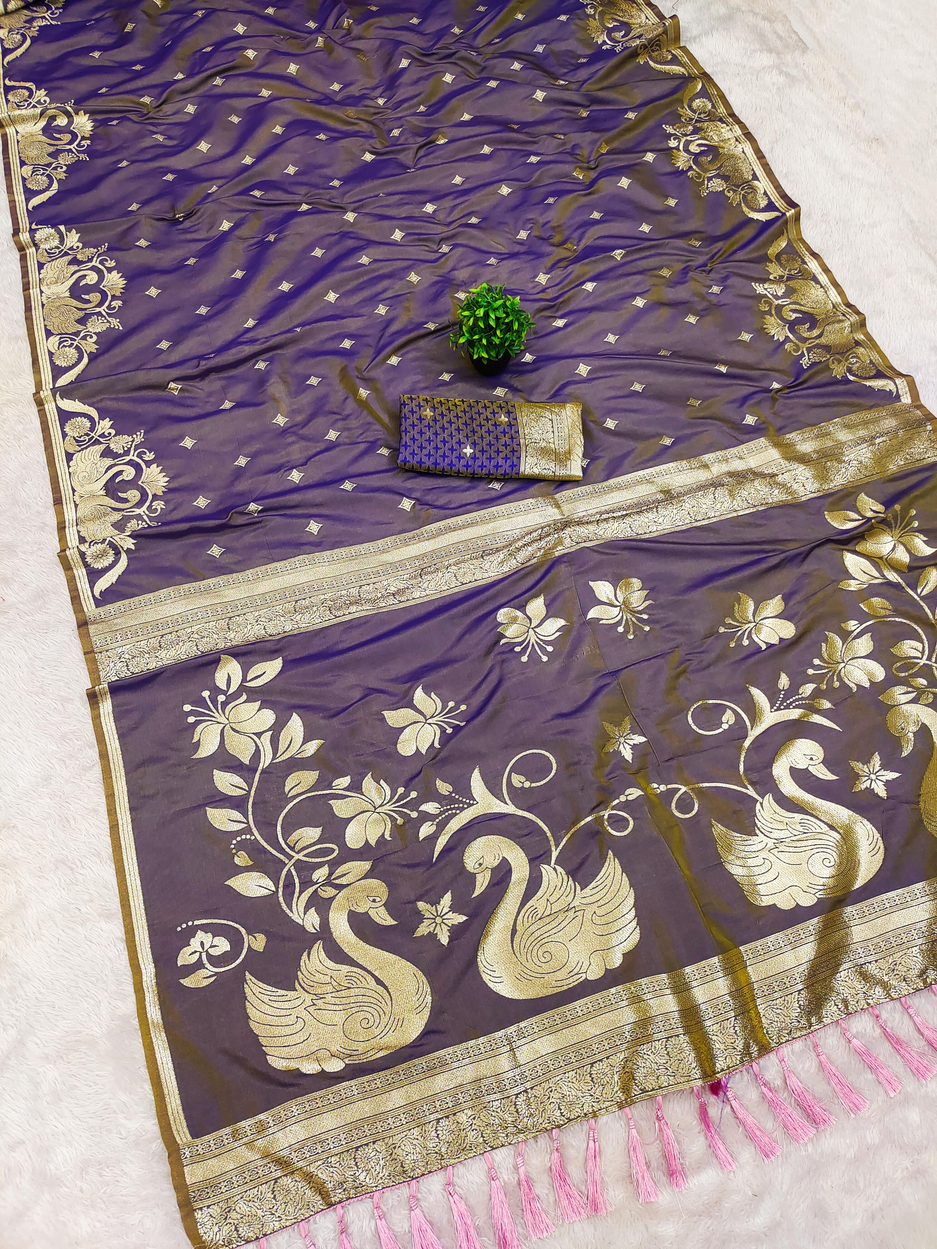 Lekha MN Rajlaxmi Paithani Vol 2 Banarasi Silk Zari Weaving Saree