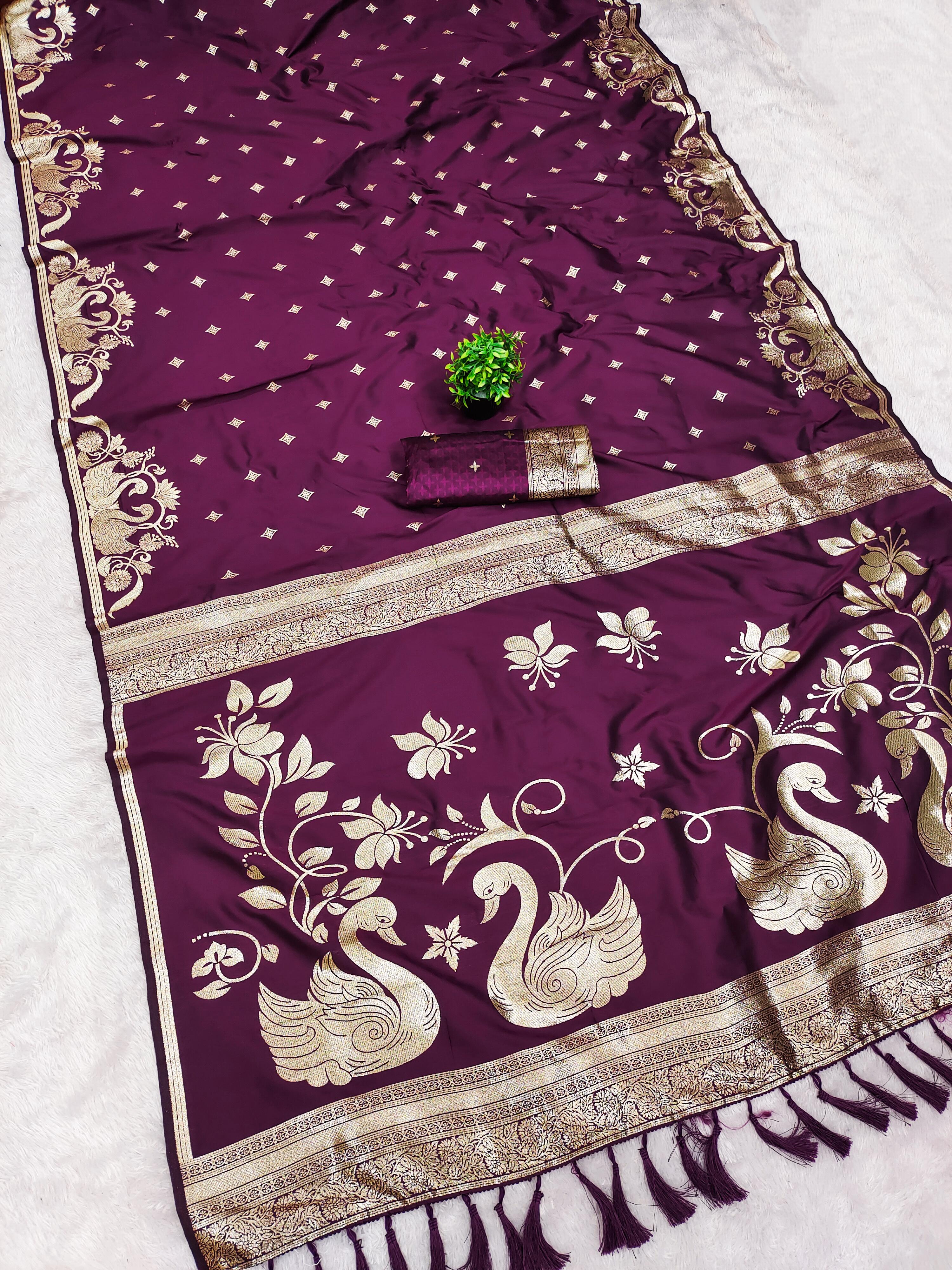 Lekha MN Rajlaxmi Paithani Vol 2 Banarasi Silk Zari Weaving Saree