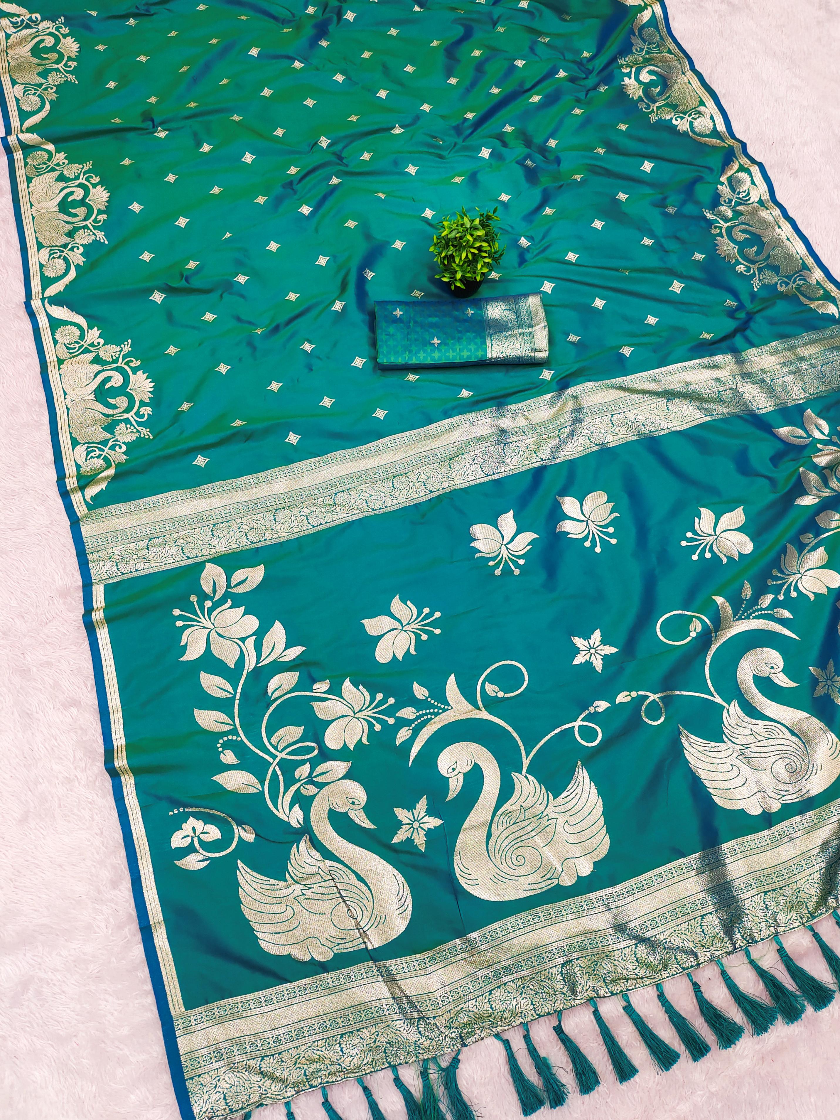 Lekha MN Rajlaxmi Paithani Vol 2 Banarasi Silk Zari Weaving Saree