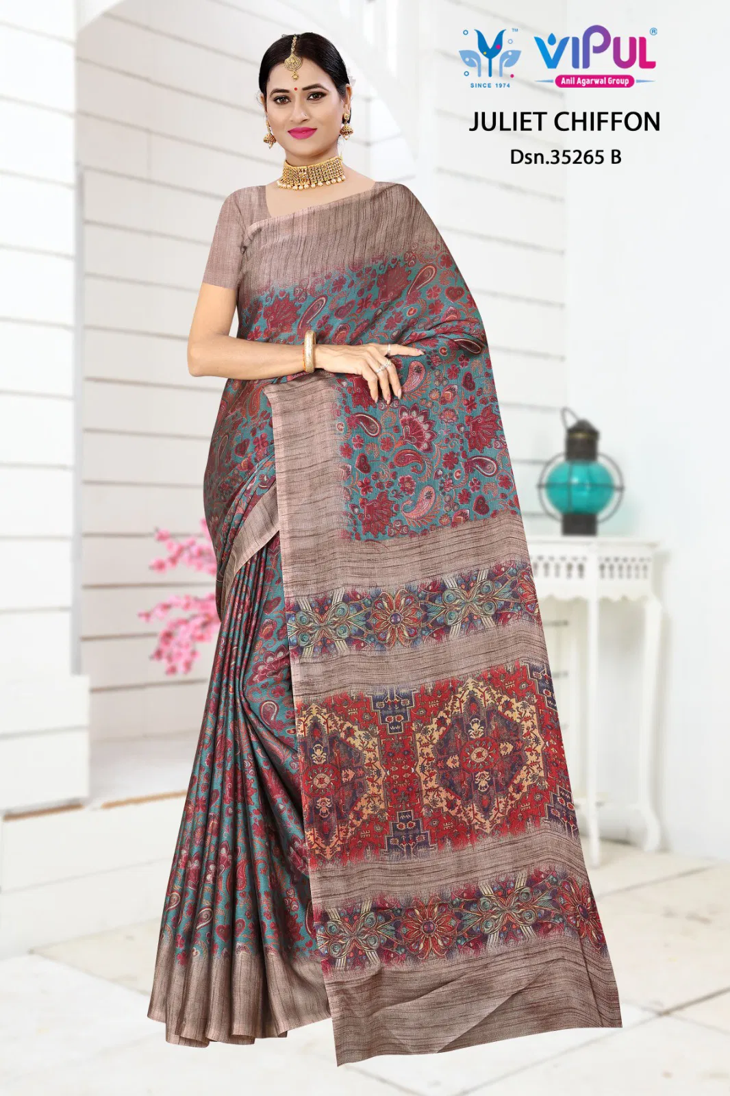 Vipul Juliet Chiffon 35265 A To D Chiffon Printed Saree Collection