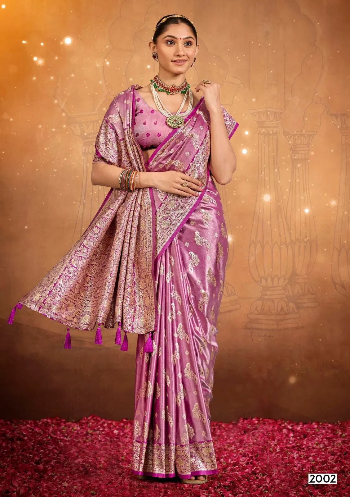 Saroj Navya Satin Saroski Vol 2 Festival Wear Silk Saree Collection