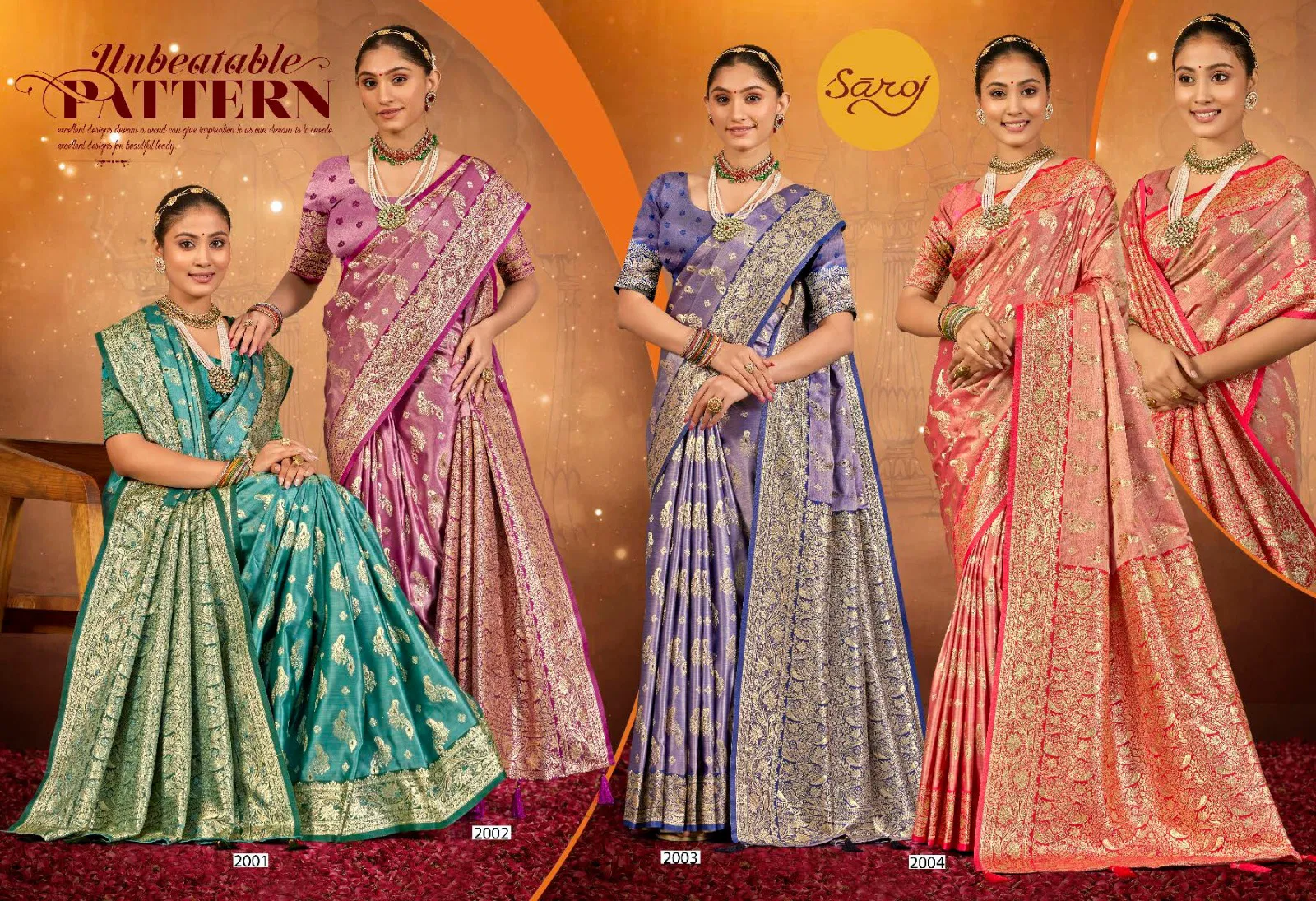Saroj Navya Satin Saroski Vol 2 Festival Wear Silk Saree Collection