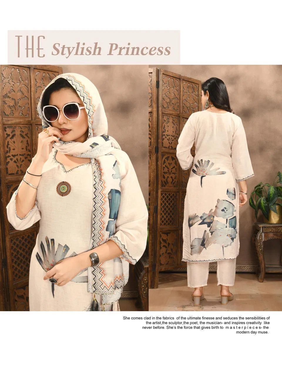 Aishwariya 101 To 108 Muslin Digital Printed Kurti Set Collection
