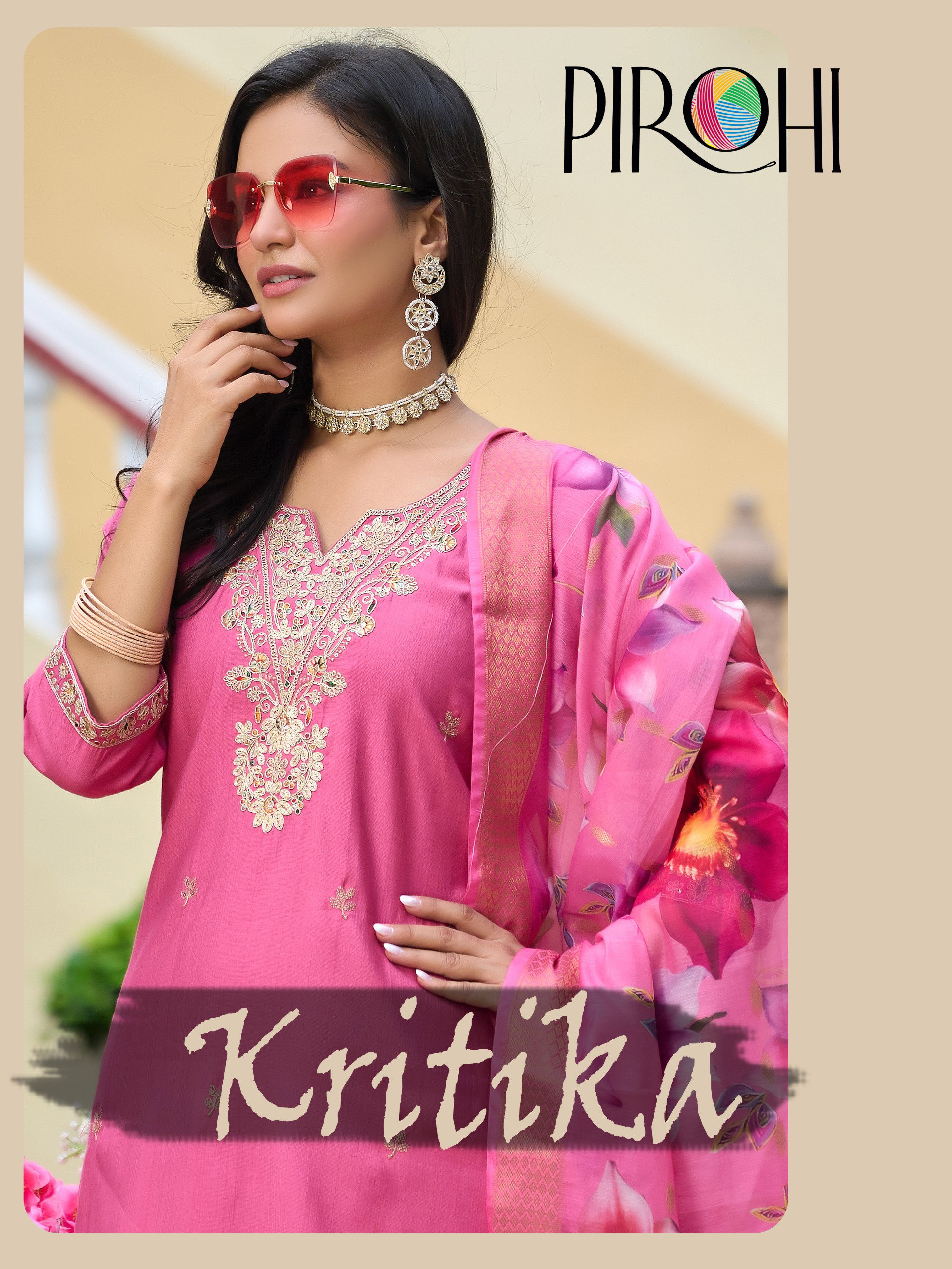 Pirohi Kritika Premium Viscose Vertican 3 Piece Collection 