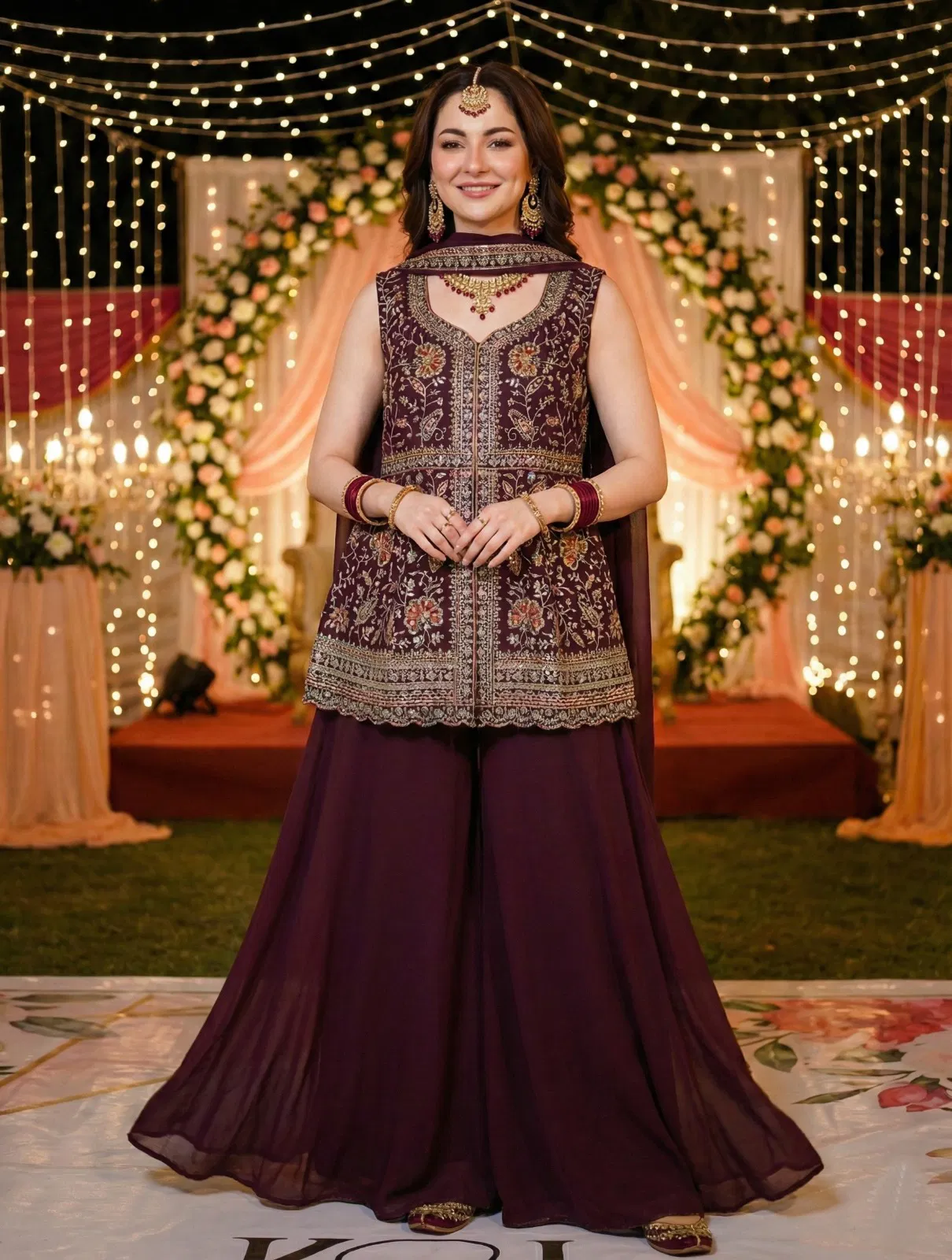 Kb 3316 Super Hit Georgette Embroidered Sharara Collection