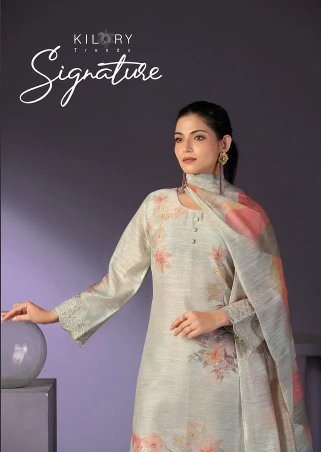 Kilory Signature Bhagalpuri Digital Print With Handwork Salwar Kameez