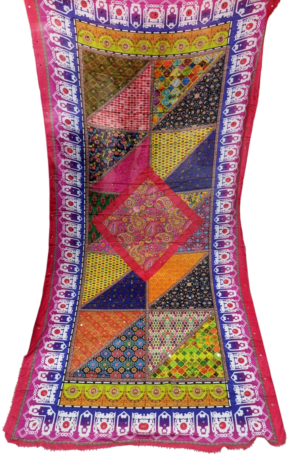 Maji Pakistani Dupatta Hit Print Chinon Silk with Mirror work Dupatta Collection 