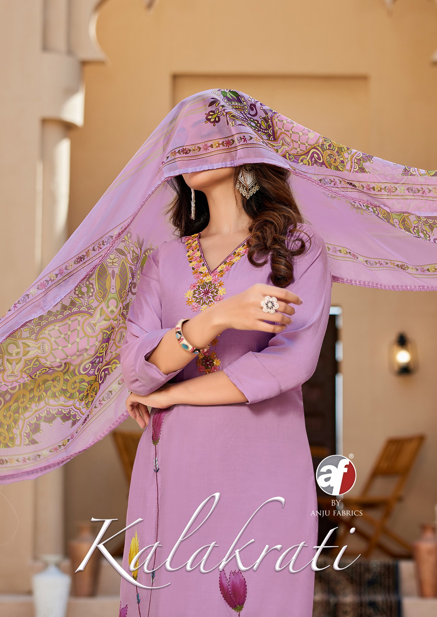 Af Kalakrati Modal silk Kurti Bottom with dupatta Colllection 