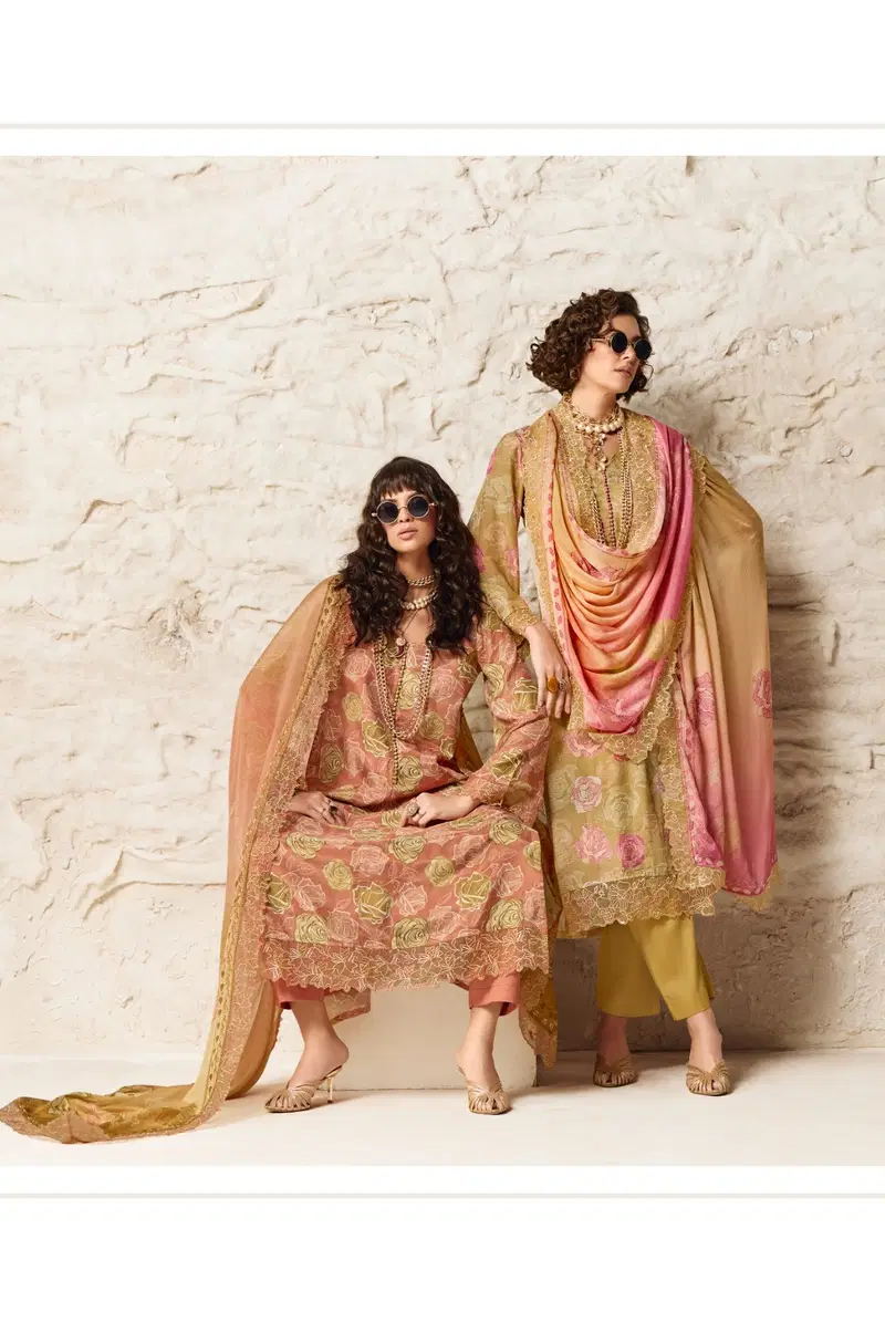 Kimora Heer Amour Muslin Digital Print With Work Salwar Kameez
