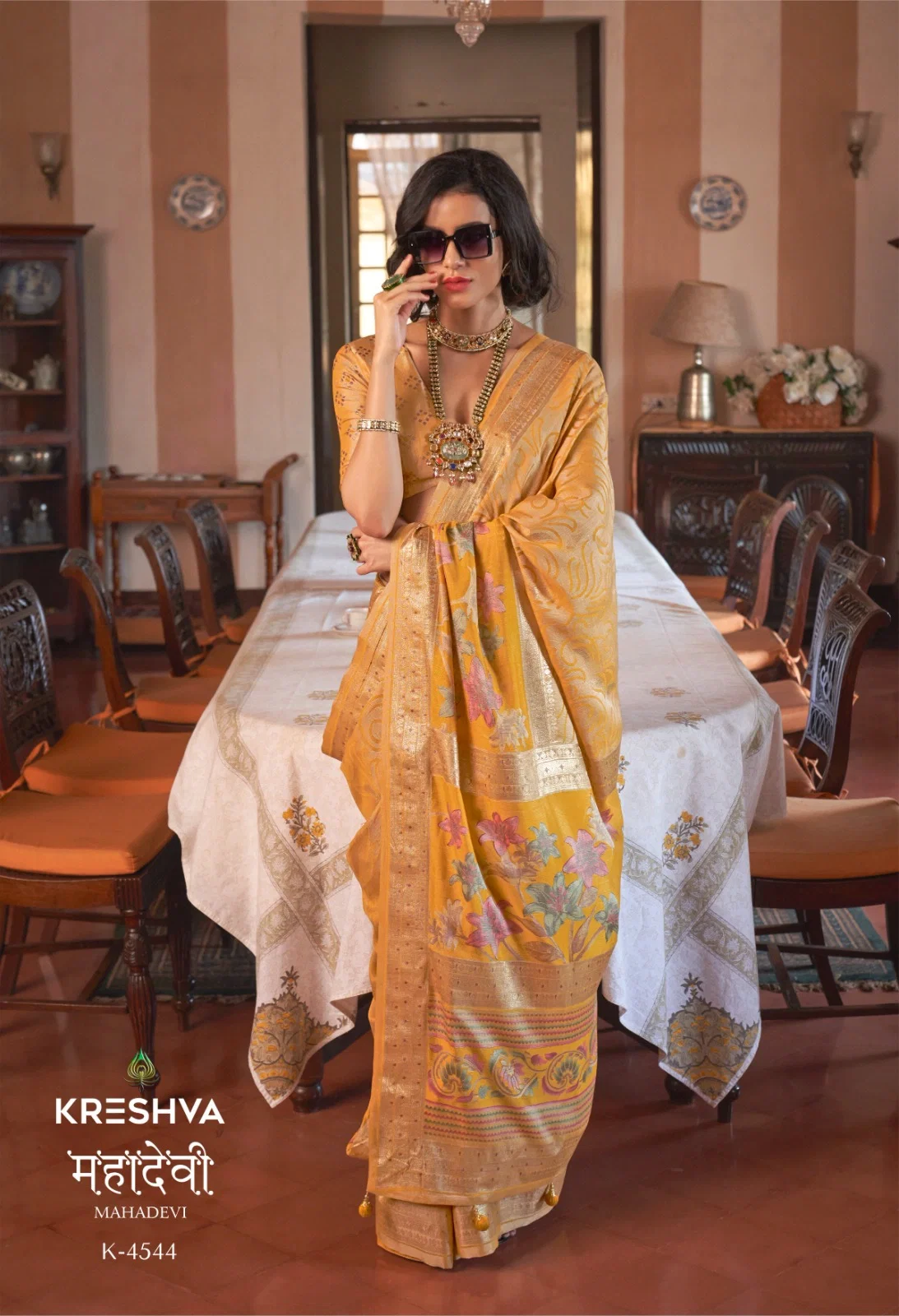 Kreshva Mahadevi P V Georgette Saree Collection