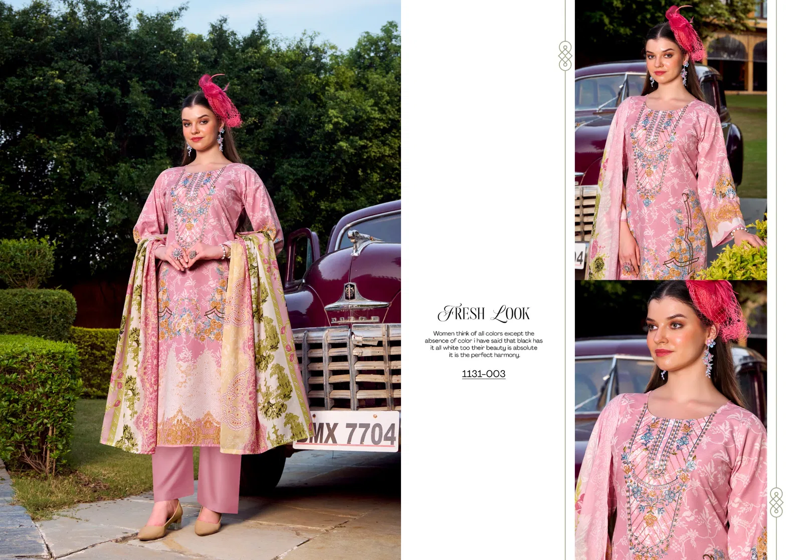Romani Needle Wonder Vol 7 Cotton Digital Print Dress Material