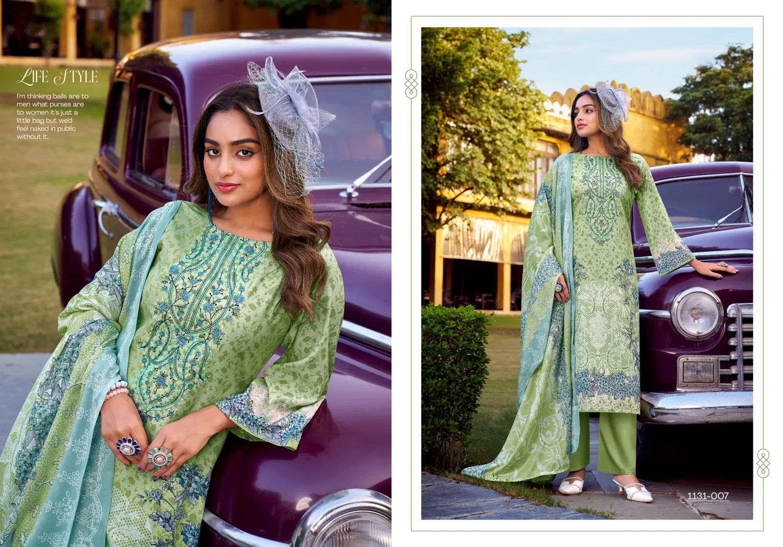 Romani Needle Wonder Vol 7 Cotton Digital Print Dress Material