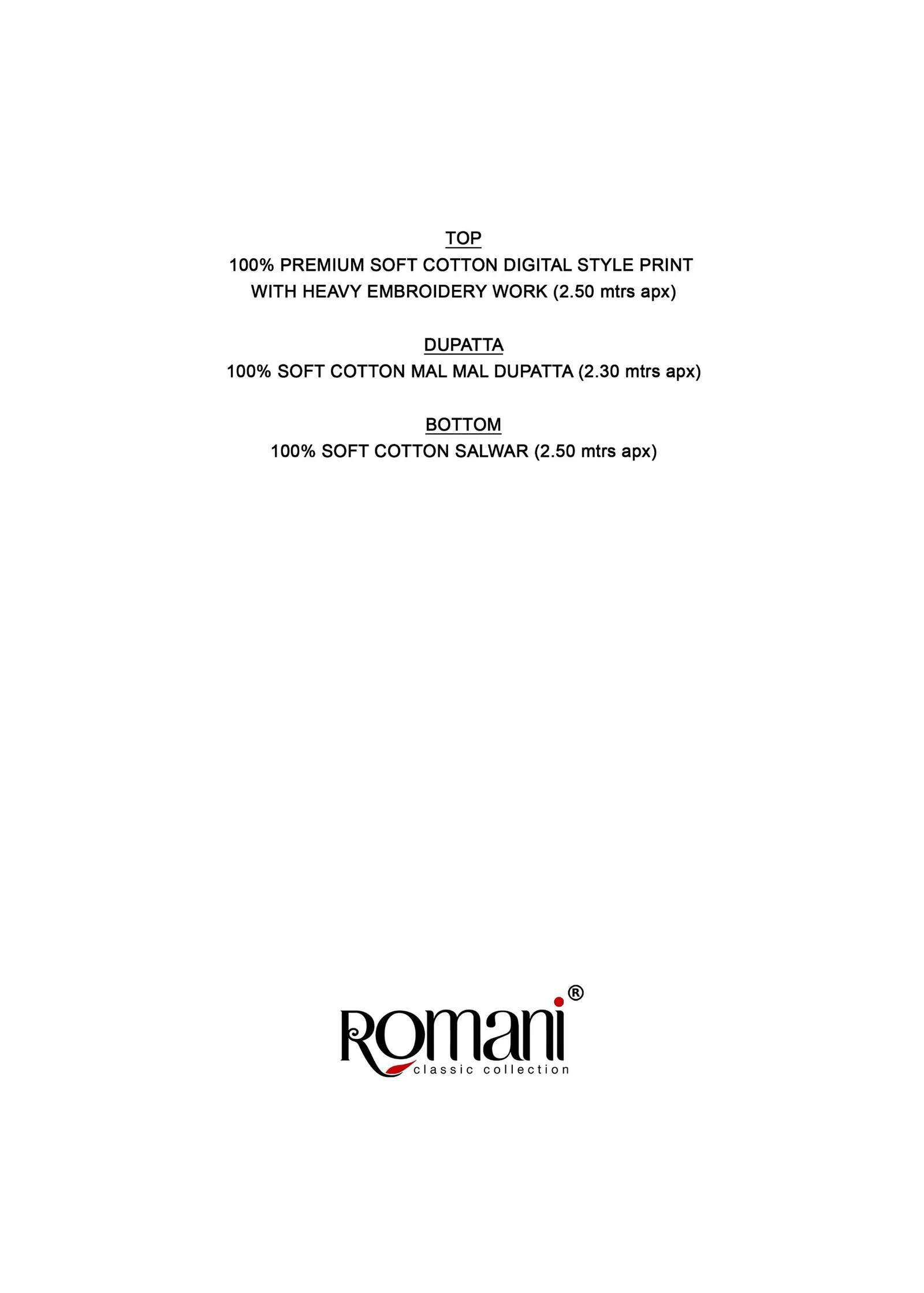 Romani Needle Wonder Vol 7 Cotton Digital Print Dress Material
