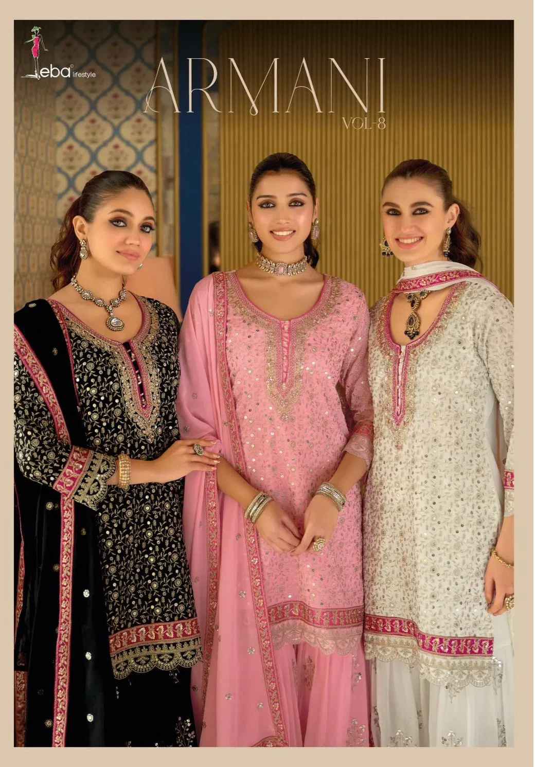 Eba Armani Vol 8 Georgette With Work Designer Salwar Kameez