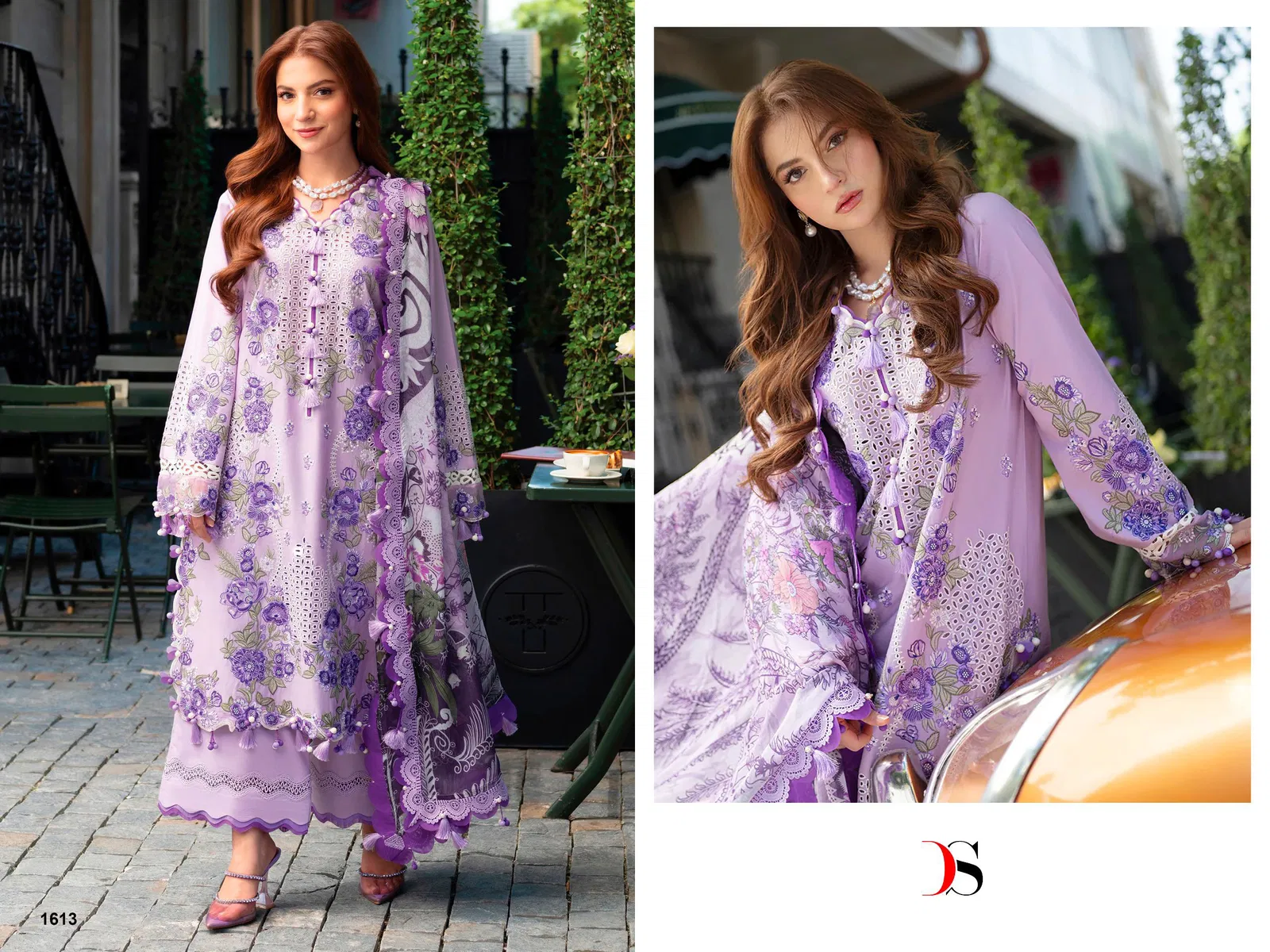 Deepsy Ombre Starlet Chiffon Dupatta Cotton Pakistani Salwar Kameez