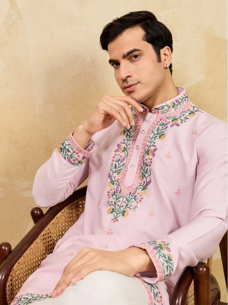 Shubhvastra Rajputana Royal Edit Silk Embroidered Kurta And Pant Collection